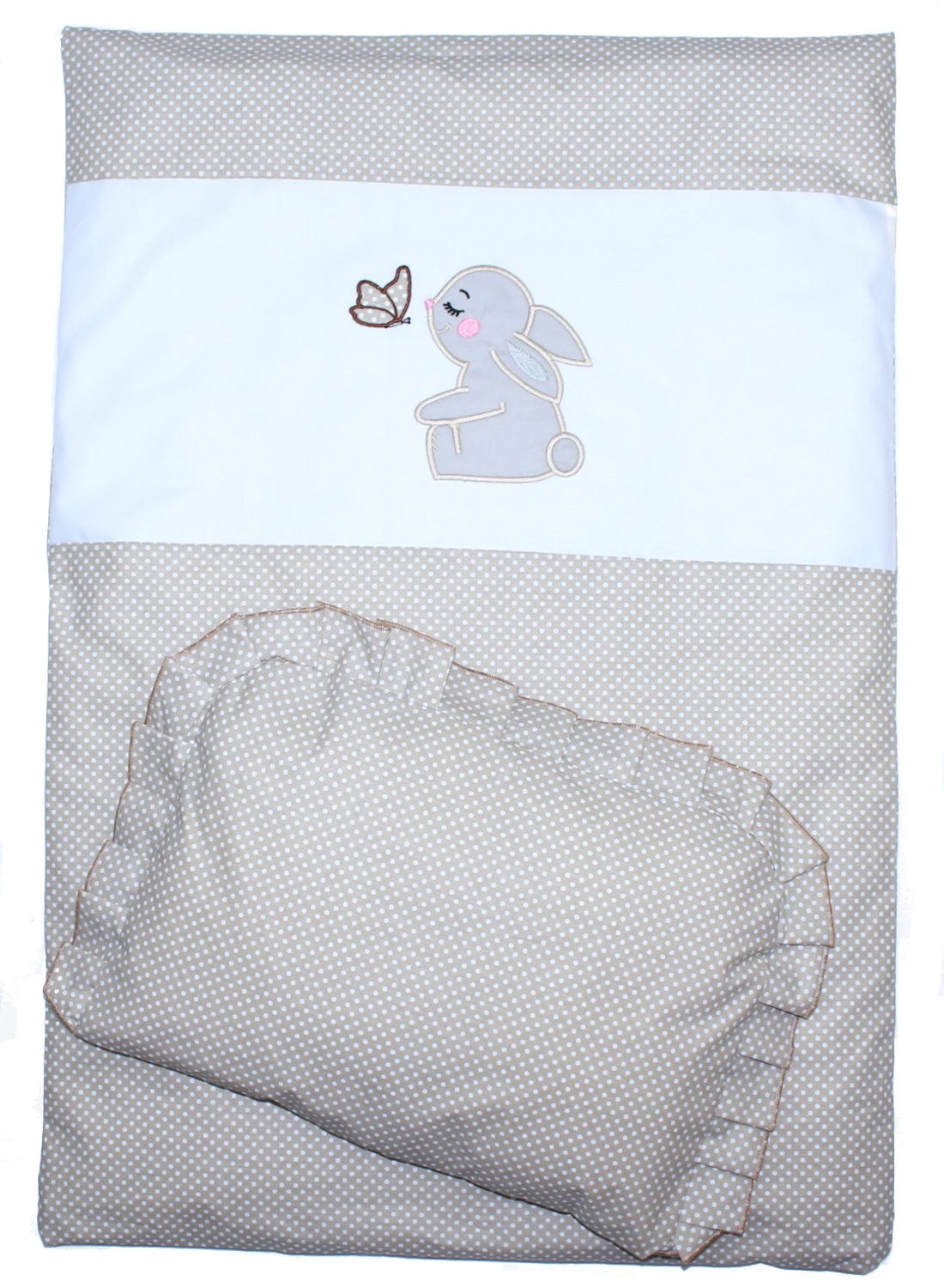 Primawela Babybettwäsche Kinderwagenset Baby Bettwäsche für Kinderwagen Bezüge Decke Kissen, 2 teilig