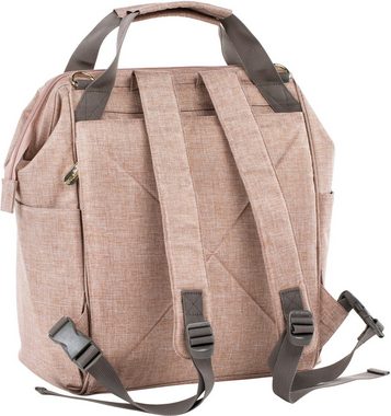 LÄSSIG Wickelrucksack Glam, Goldie, Backpack Rose, PETA-approved vegan