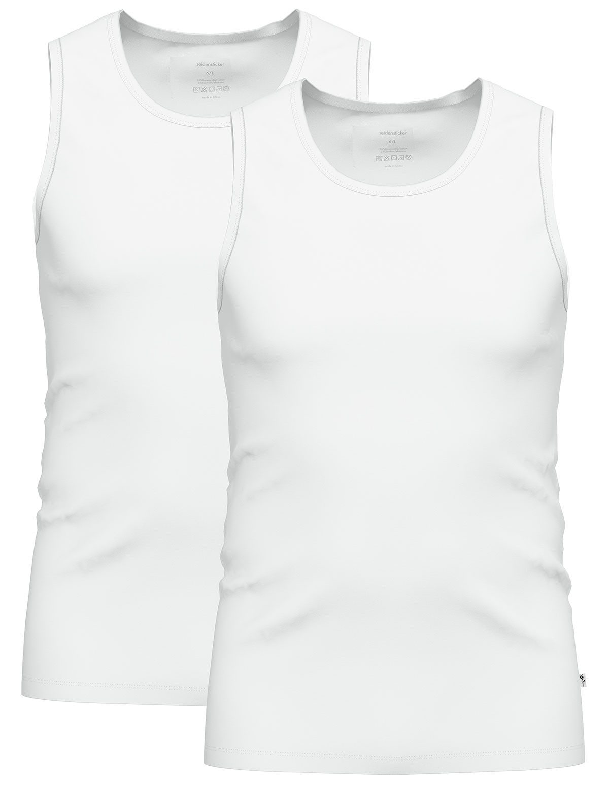 Seidensticker schwarze Rose Achselhemd 2er Pack Herren Tank Top (Spar-Set, 2-St) Hautfreundlich, Markenqualität, figurbetont, Uni, mit Baumwolle