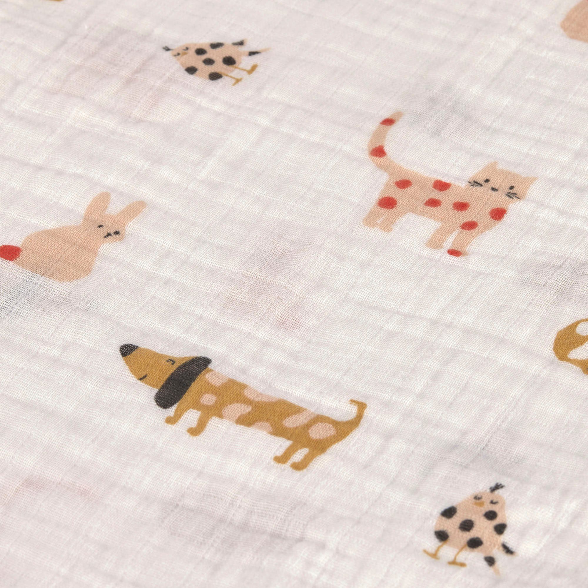 LÄSSIG Stoffwindeln Little Mateys, Einschlag- und Mulltuchset M, Spicy Orange (Set, 3-St)
