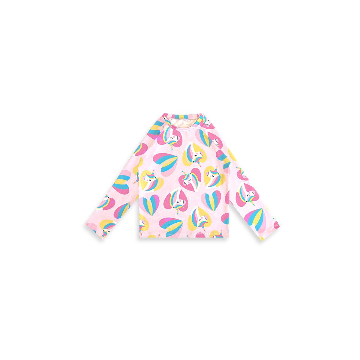 Denokids Bade-Shirt Sunsafe Top UV Protection-Pink Unicorn Mädchen