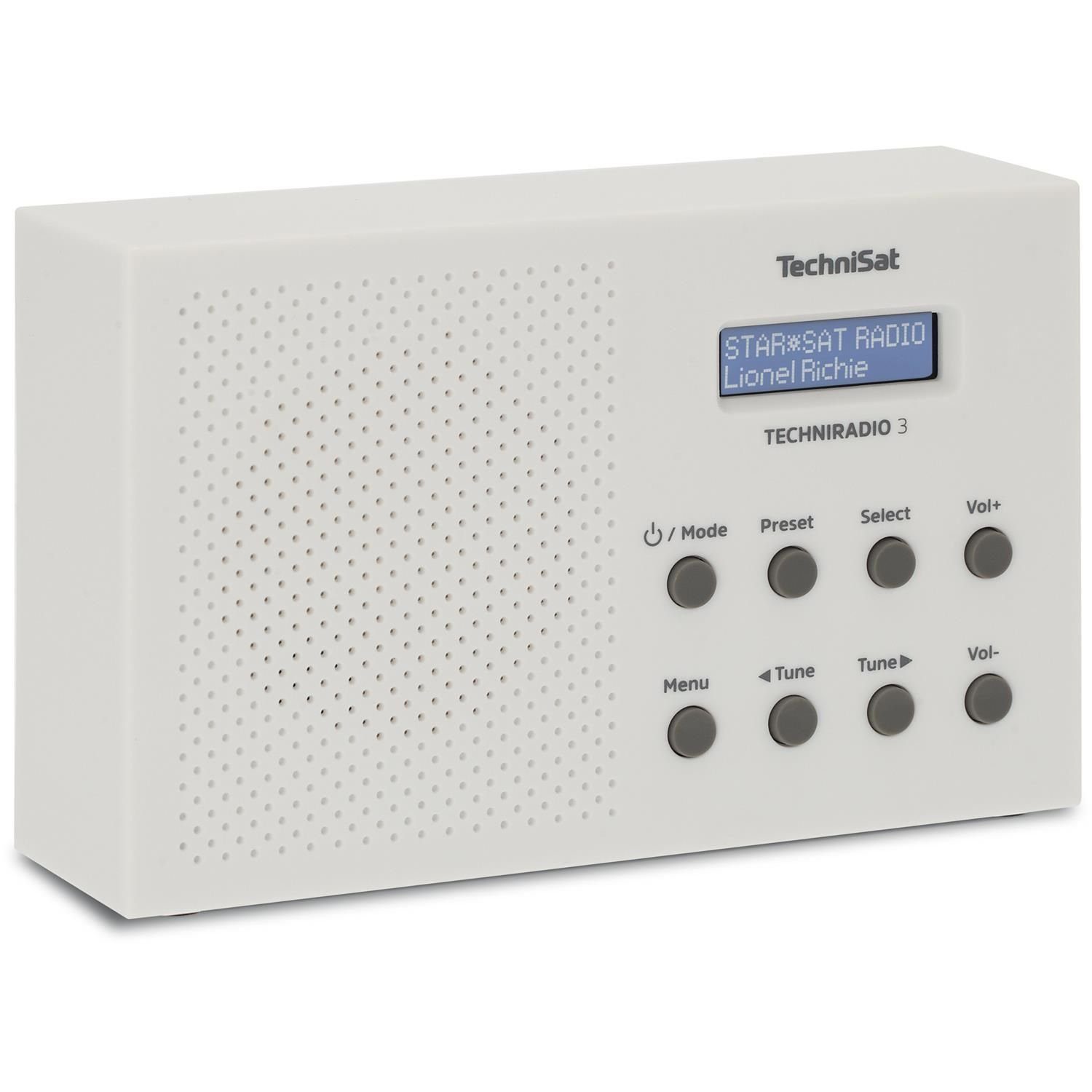 TechniSat TECHNIRADIO 3 kompaktes/portables Gerät mit stationär oder mobil Digitalradio DAB+ oder einsetzbar(Netzstecker UKW oder klassischem (DAB), Batterien)