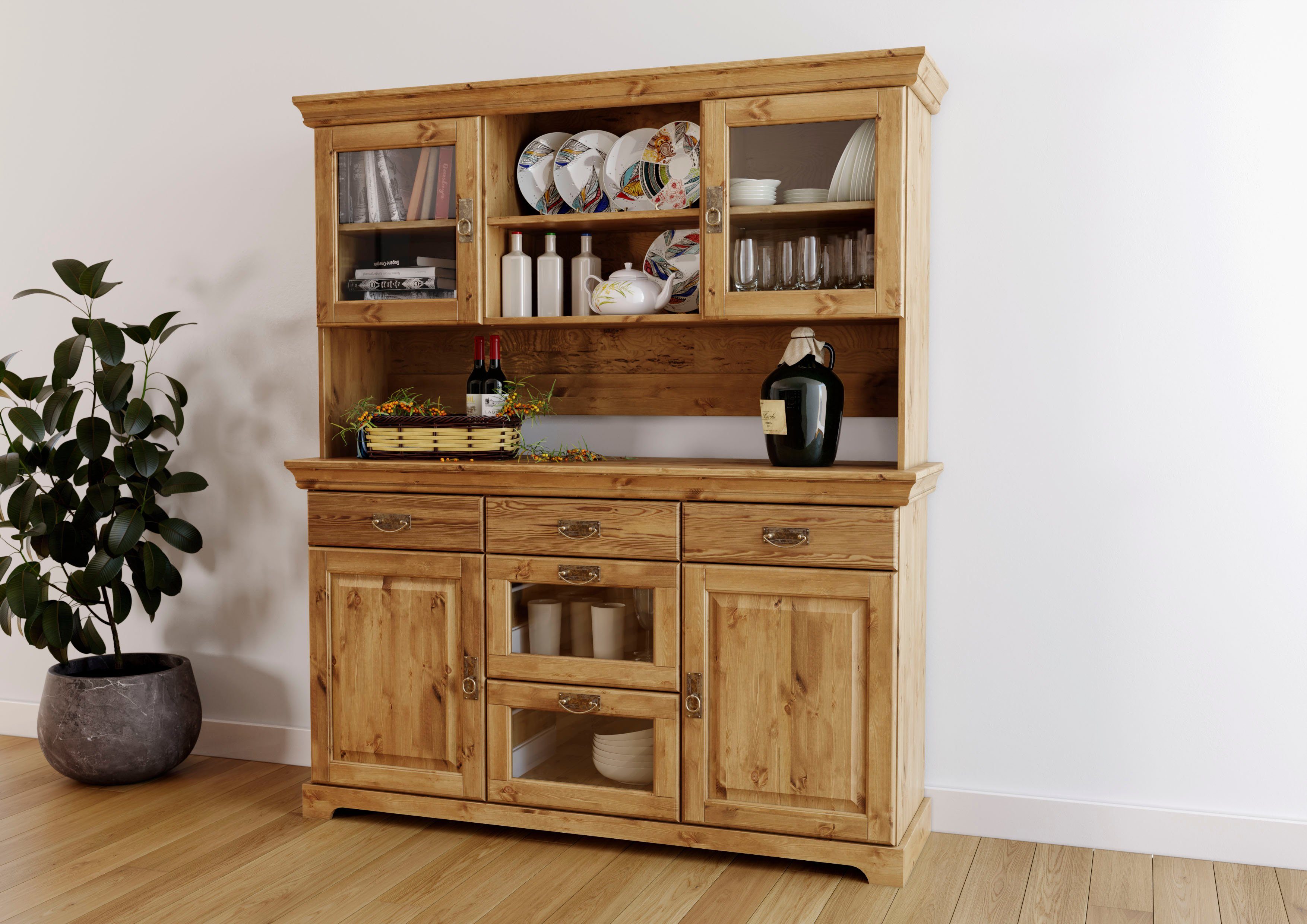 Home affaire Buffet Rügen FSC® zertifiziertes Massivholz, im Landhausstil