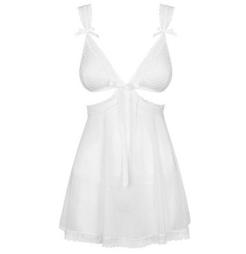 Obsessive Negligé Chemise Swatina Babydoll inkl. String Negligee in weiß