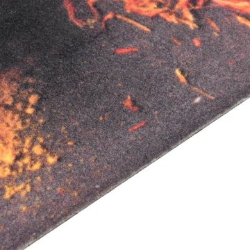 Fußmatte Türmatte Fußmatte Küchenteppich Waschbar Löffel 45x150 cm Schmutzfangm, vidaXL, Rechteck, Höhe: 45 mm