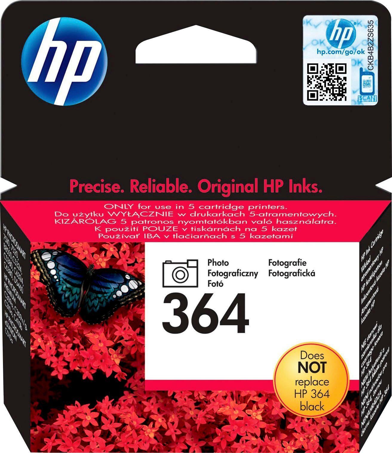 HP »364« Tintenpatrone (1-tlg., original Druckerpatrone 364 Foto schwarz)  online kaufen | OTTO