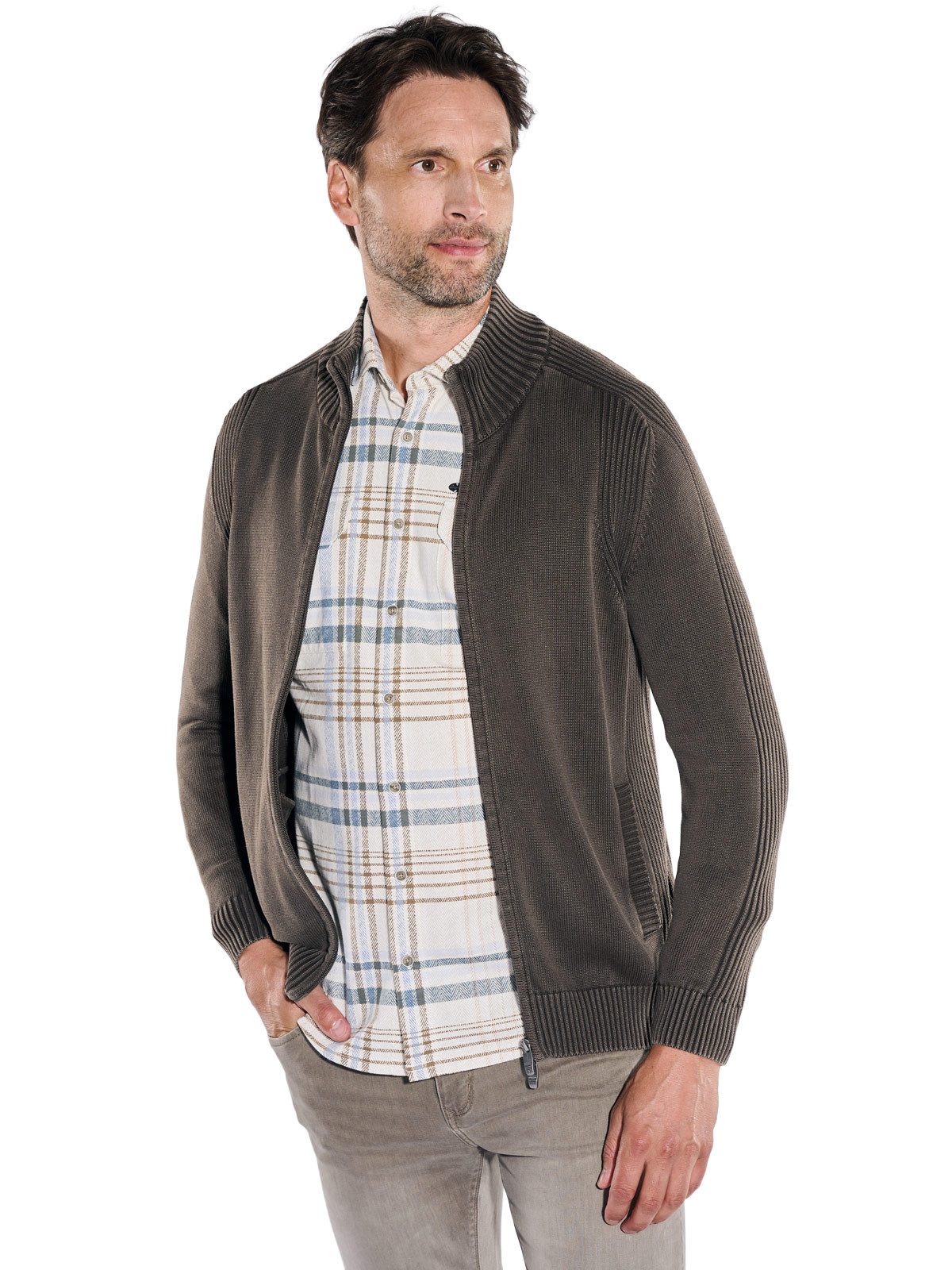 Engbers Cardigan Herren Cardigan, Braun