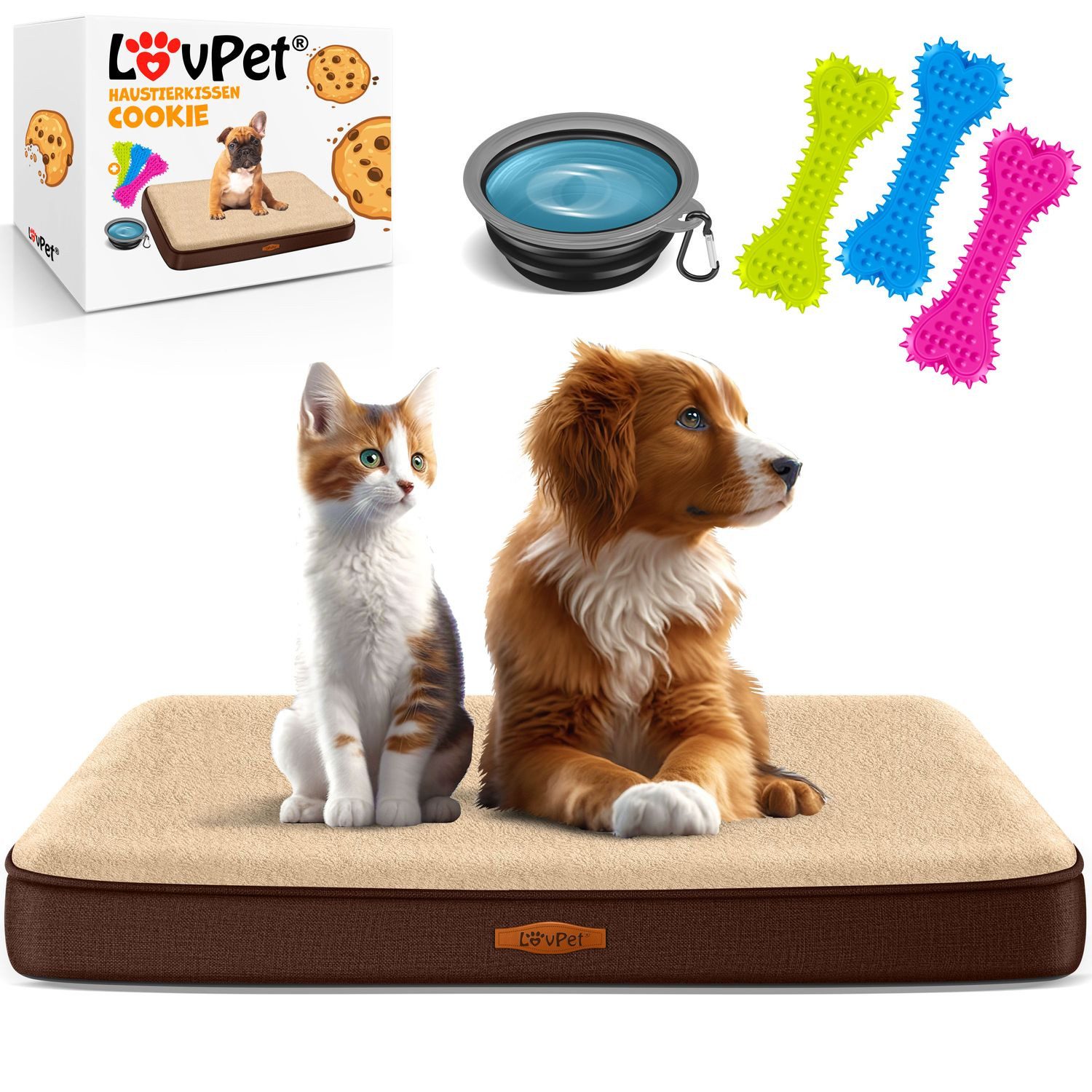Lovpet Tierbett, Hundebett orthopädisches Hundekissen Hundekorb günstig online kaufen