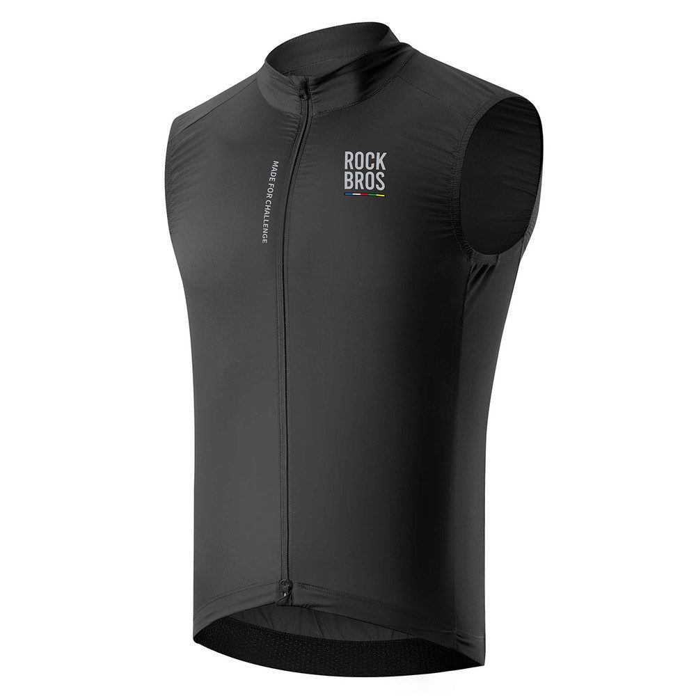 ROCKBROS Funktionsweste Radweste Sportweste (Spar-Set, 1-tlg) atmungsaktiv, reflektierend, 3 Rücktaschen