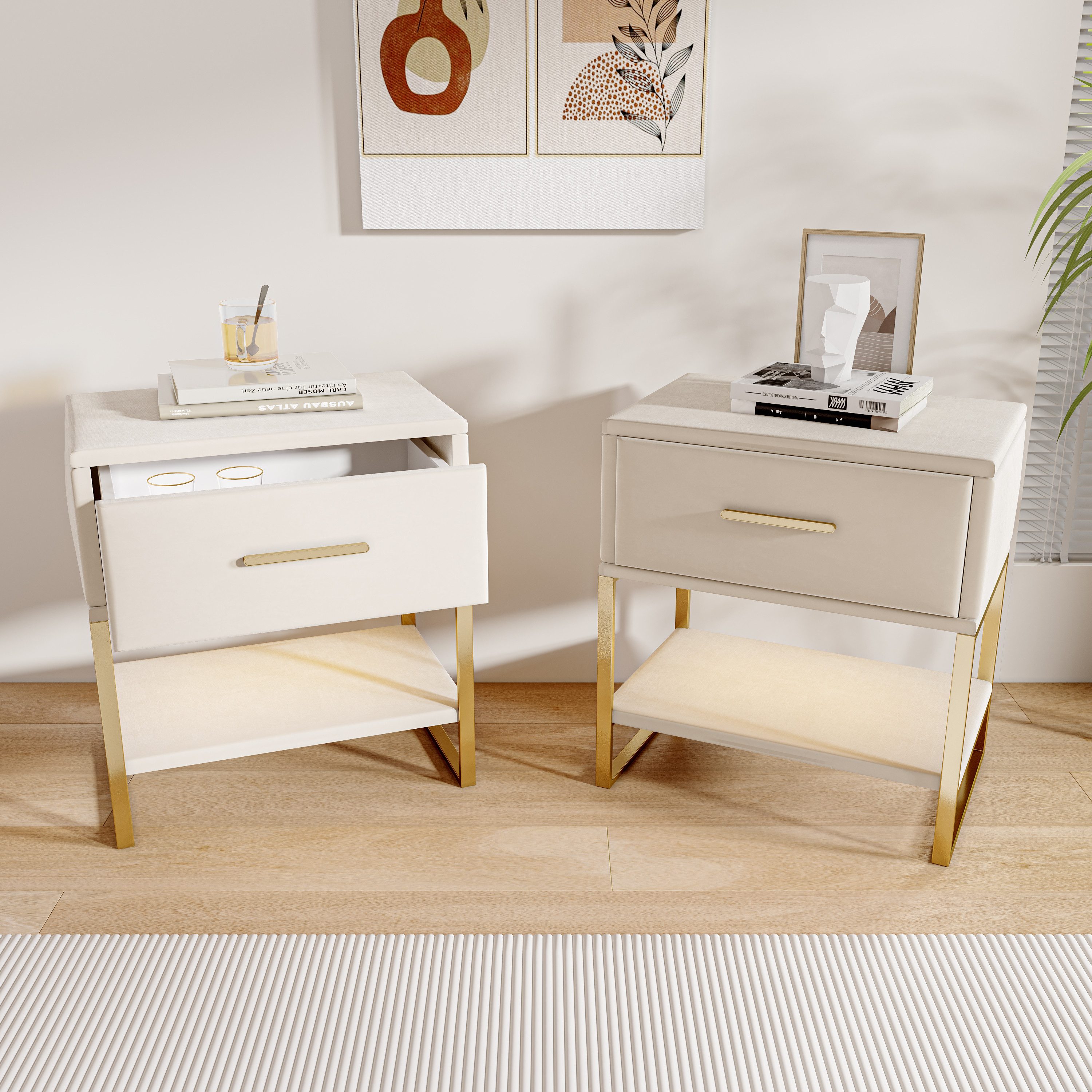 Furnishings Home Nachttisch Wohnzimmertisch Ablagetisch Schreibtisch (2-St. günstig online kaufen