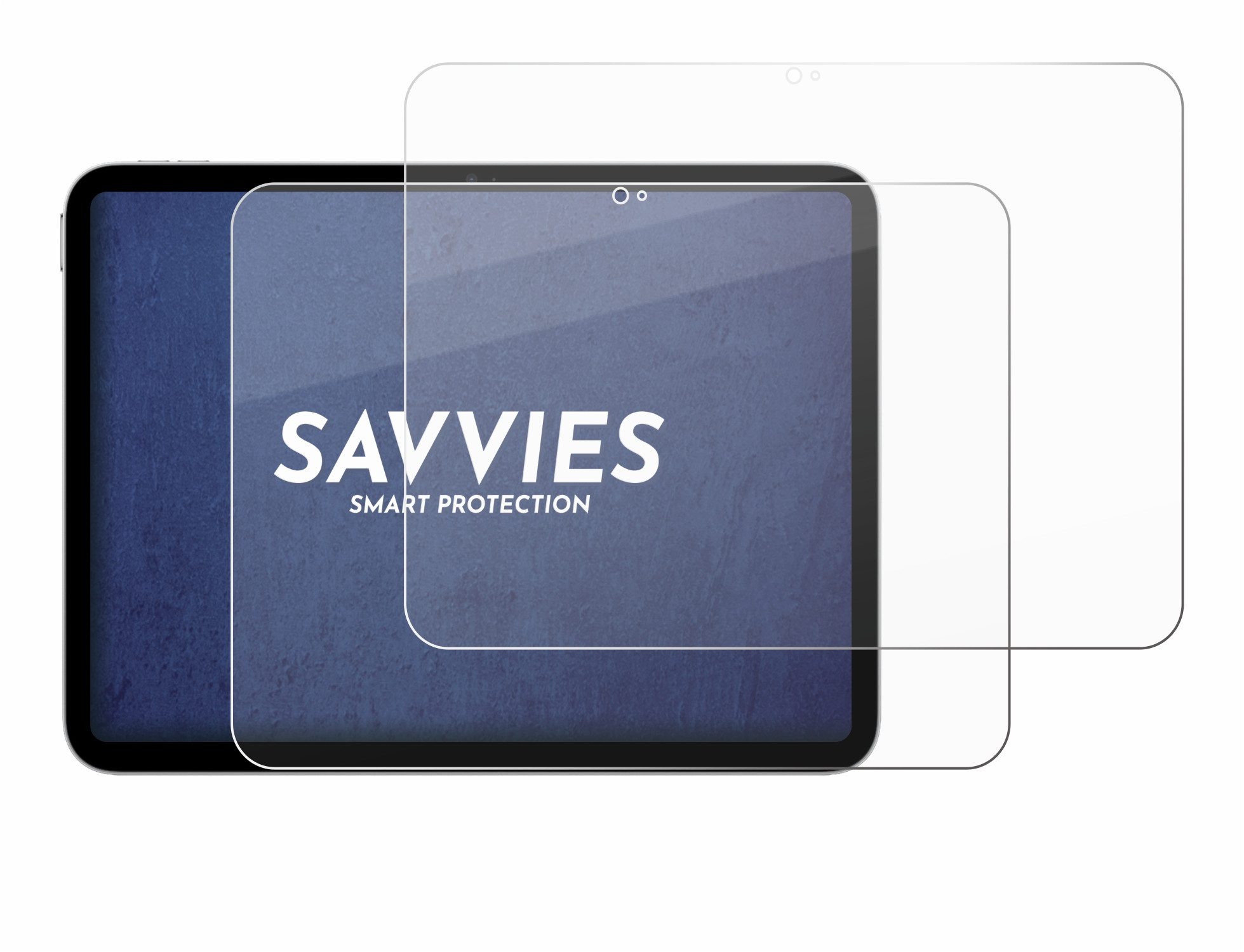 Savvies Displayschutzglas Schutzglas Panzer für Apple iPad A16 11" 2025 (11. Gen), 2 Stück, Schutzfolie Display Schutz Glas Folie klar – Bild 2 von 5