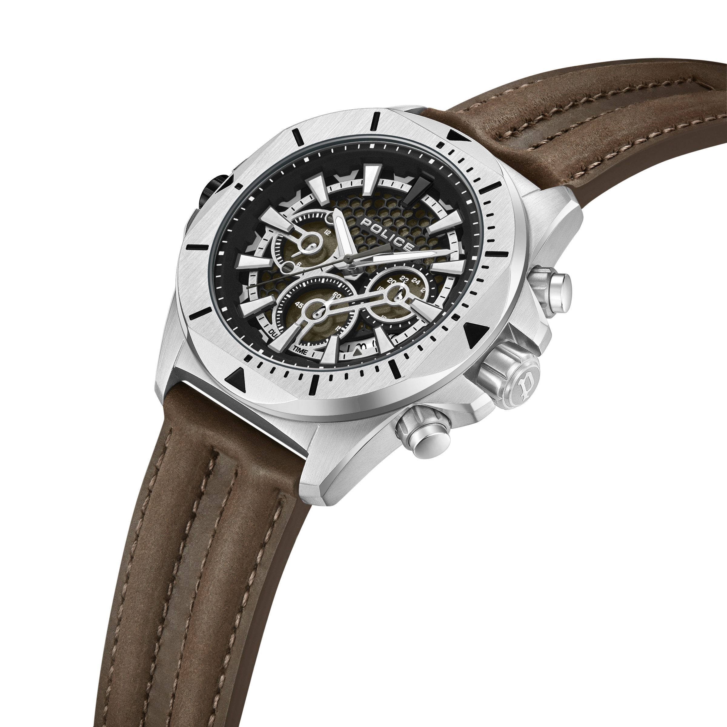 Police Quarzuhr Quarzuhr Herrenuhr 46 Quarz Herren