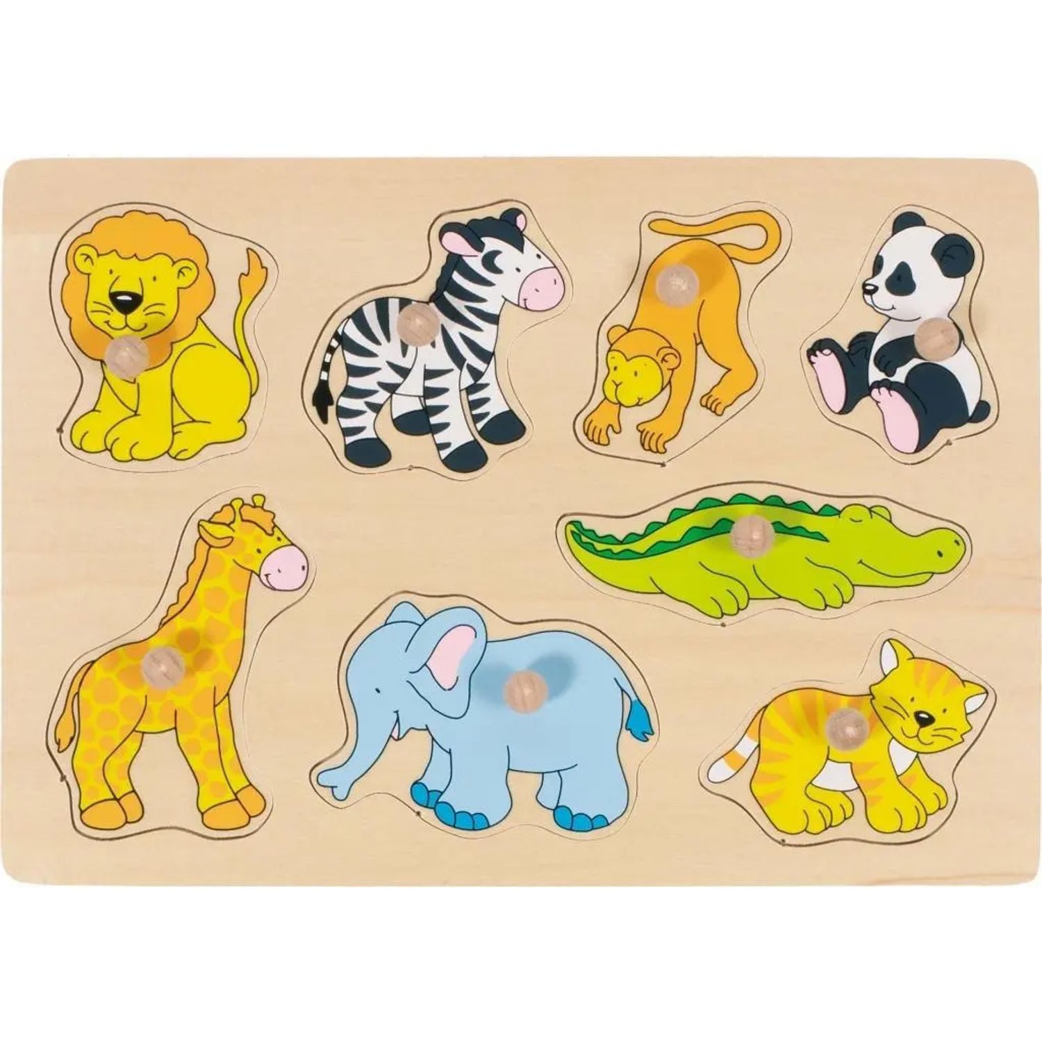 Gollnest & Kiesel Puzzle Steckpuzzle Zootiere, Puzzleteile
