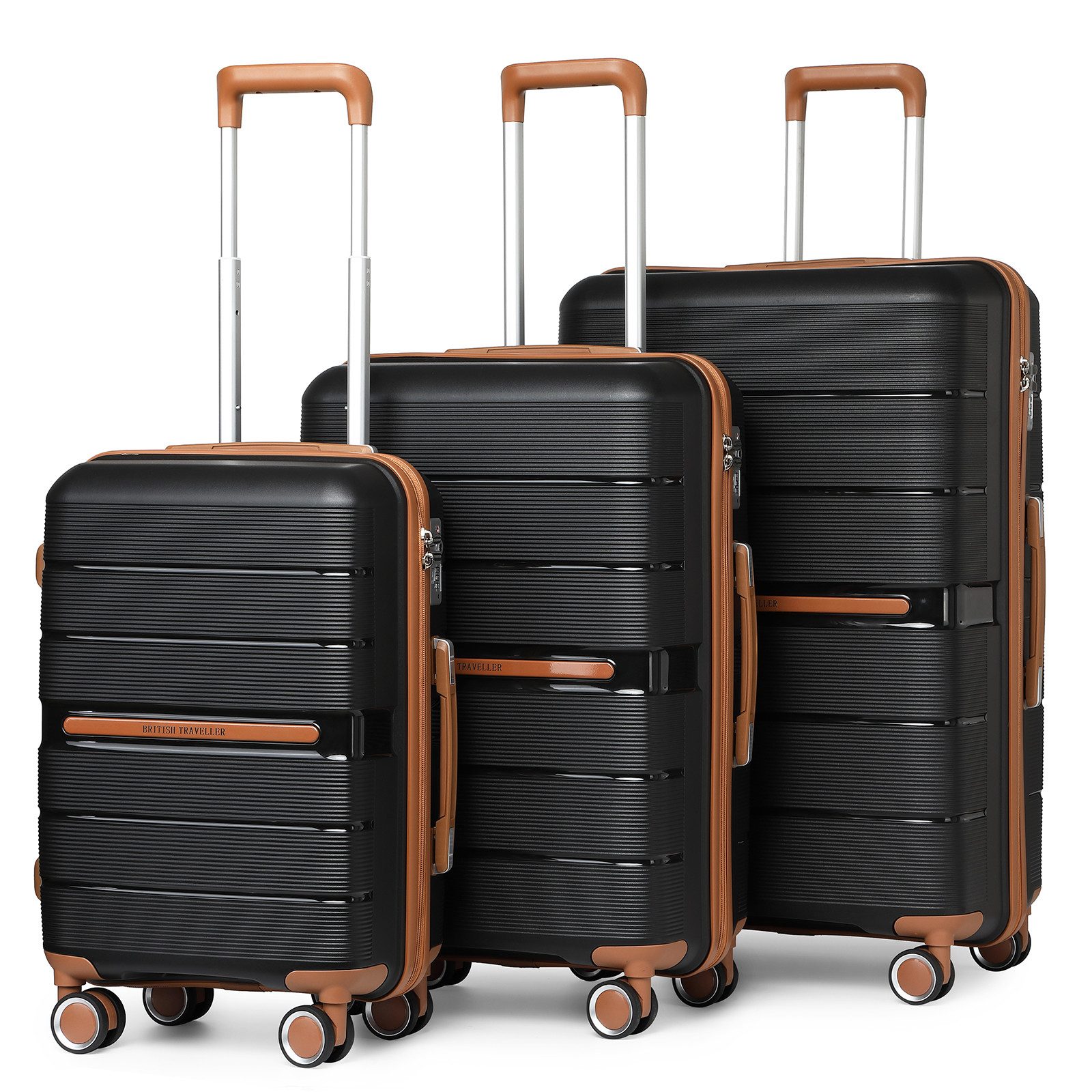 British Traveller Handgepäck-Trolley Reisekoffer Hartschalenkoffer aus günstig online kaufen
