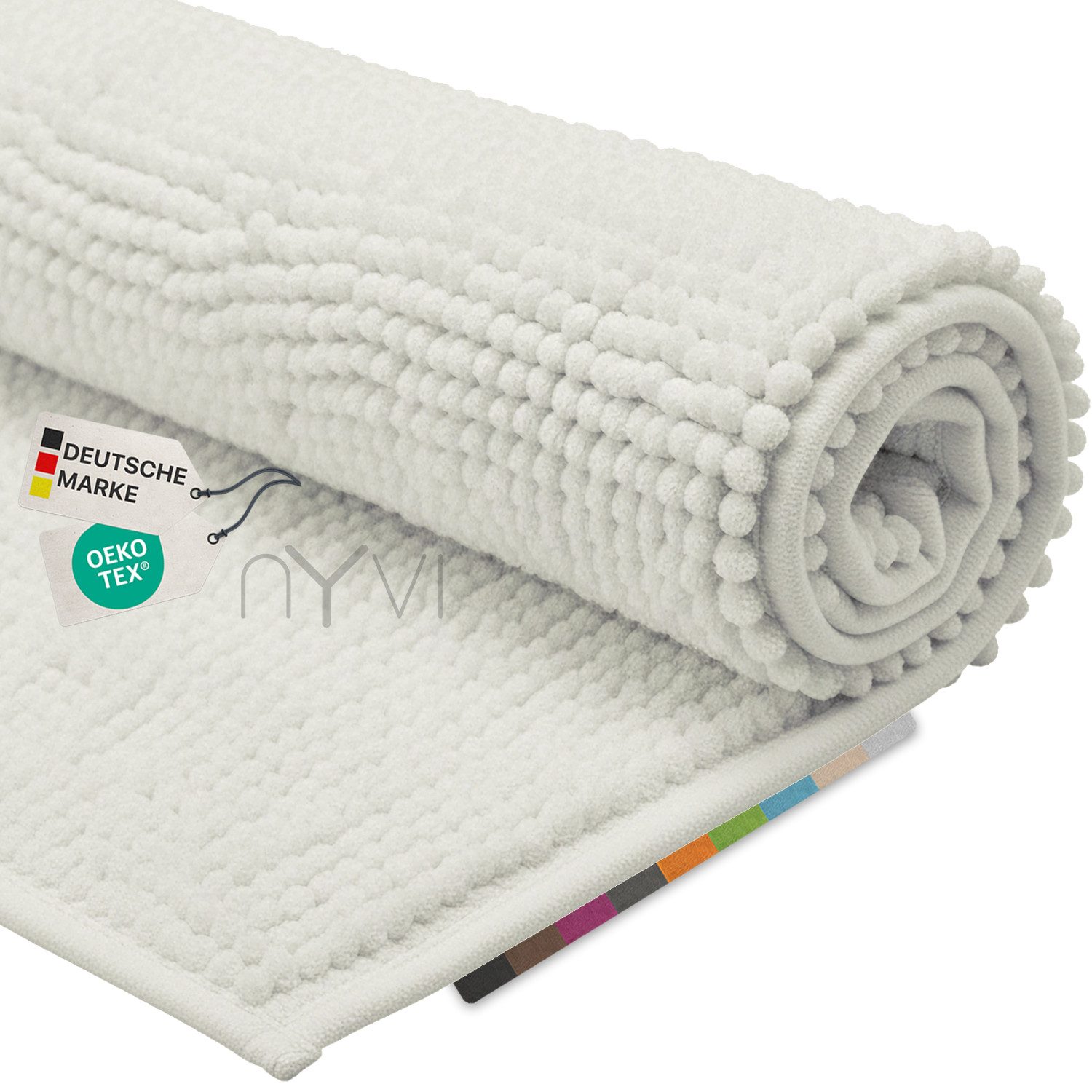 NYVI Badematte Badematte NYVISpa Chenille Badezimmerteppich, Höhe 20 mm, Po günstig online kaufen