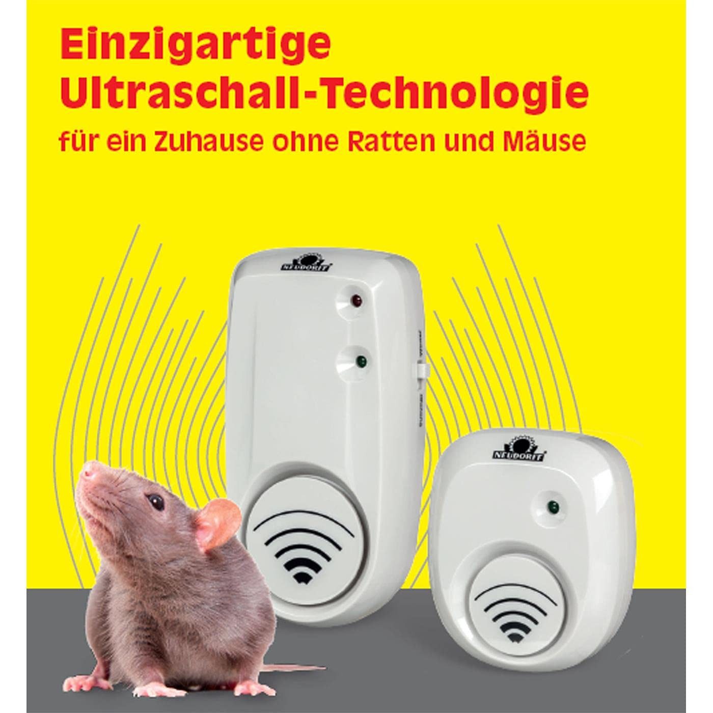 Neudorff Ultraschall-Tierabwehr Sugan Ratten- und MäuseStopp (für 50 m) 1 S günstig online kaufen