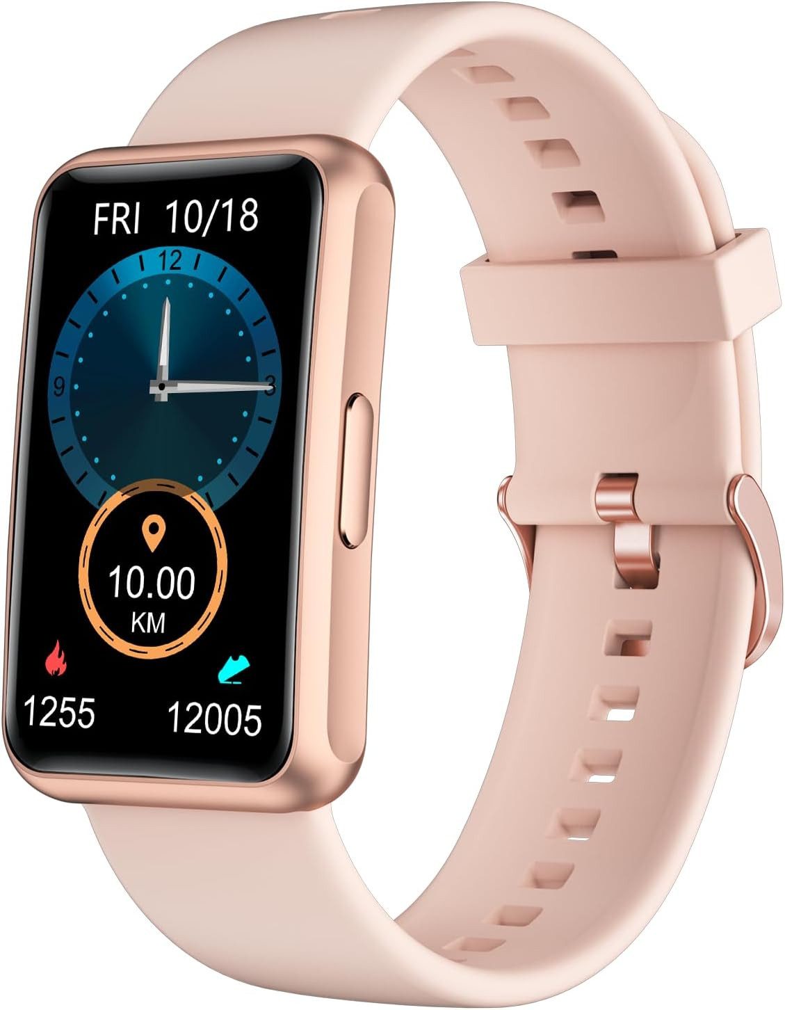 HUAKUA S2 Smartwatch (3,7 cm, android ios), Smartwatch mit 1,47 Zoll Display Fitnessfunktionen