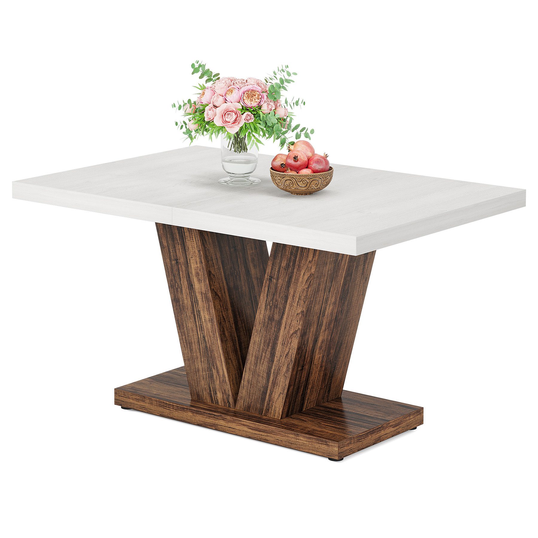 Tribesigns Esstisch Küchentisch für 4-6 Personen, 120cm Küchentisch mit sch günstig online kaufen