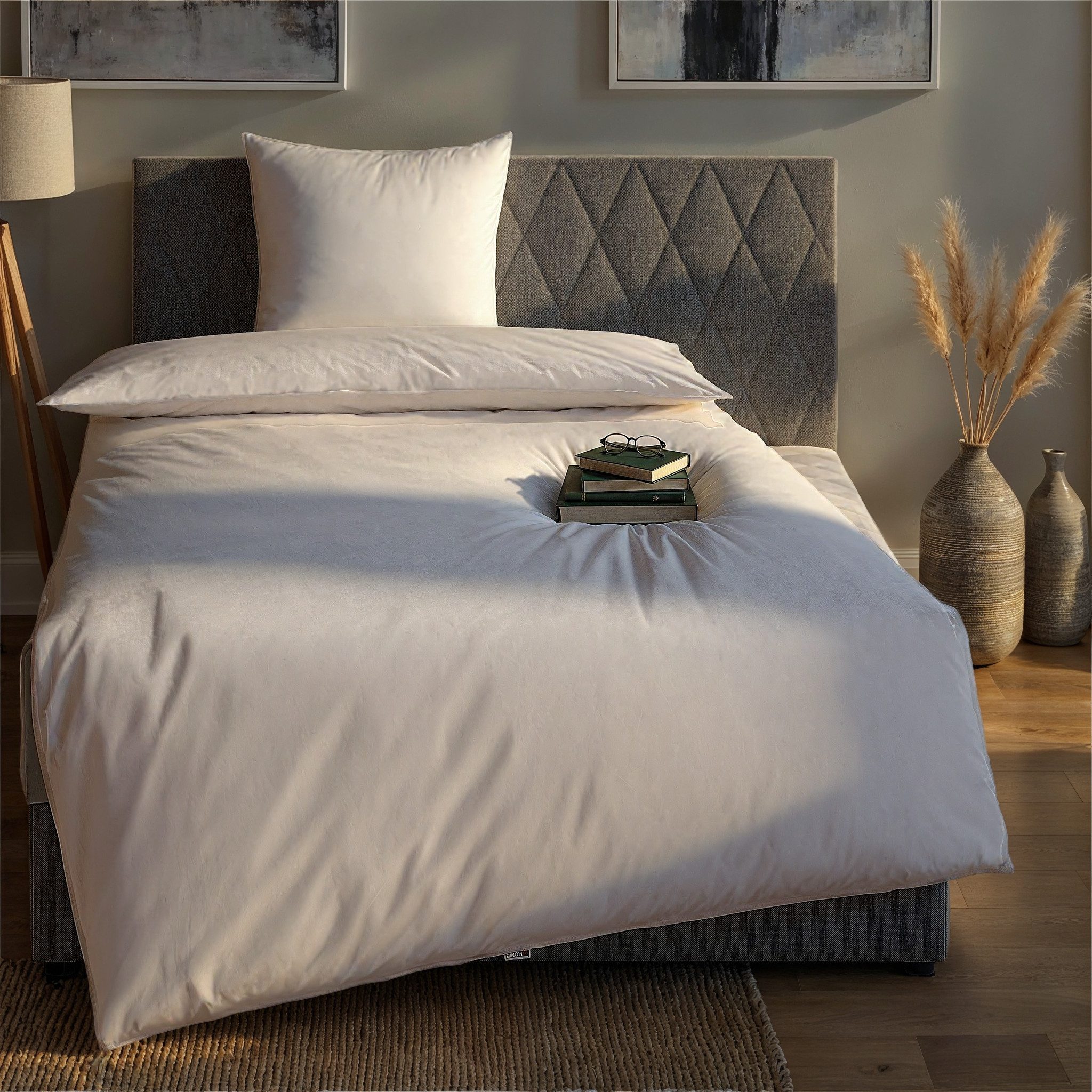 my home Federbettdecke + Kopfkissen Liem Ballonbettdecke 135x200 cm, 155x22 günstig online kaufen