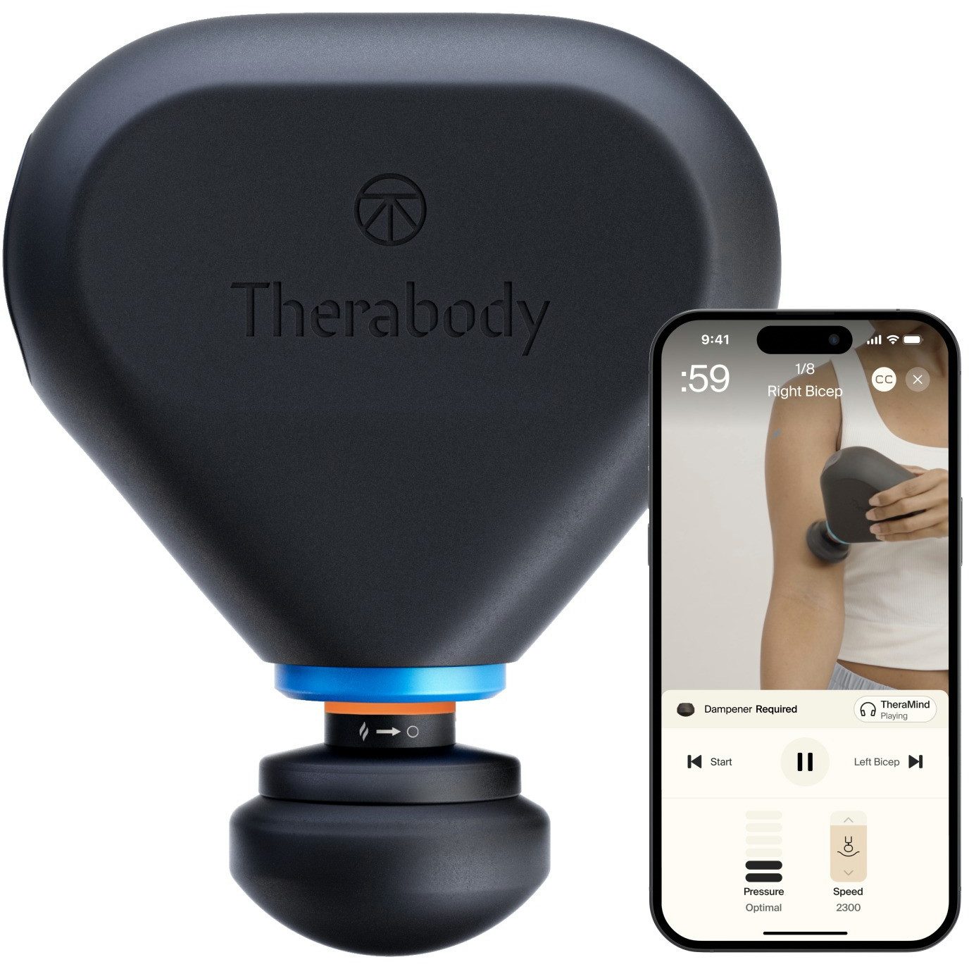 Therabody Massagepistole Theragun Mini Plus, Optimale Erholung & Warm-up, weniger Muskelkater, mobil nutzbar