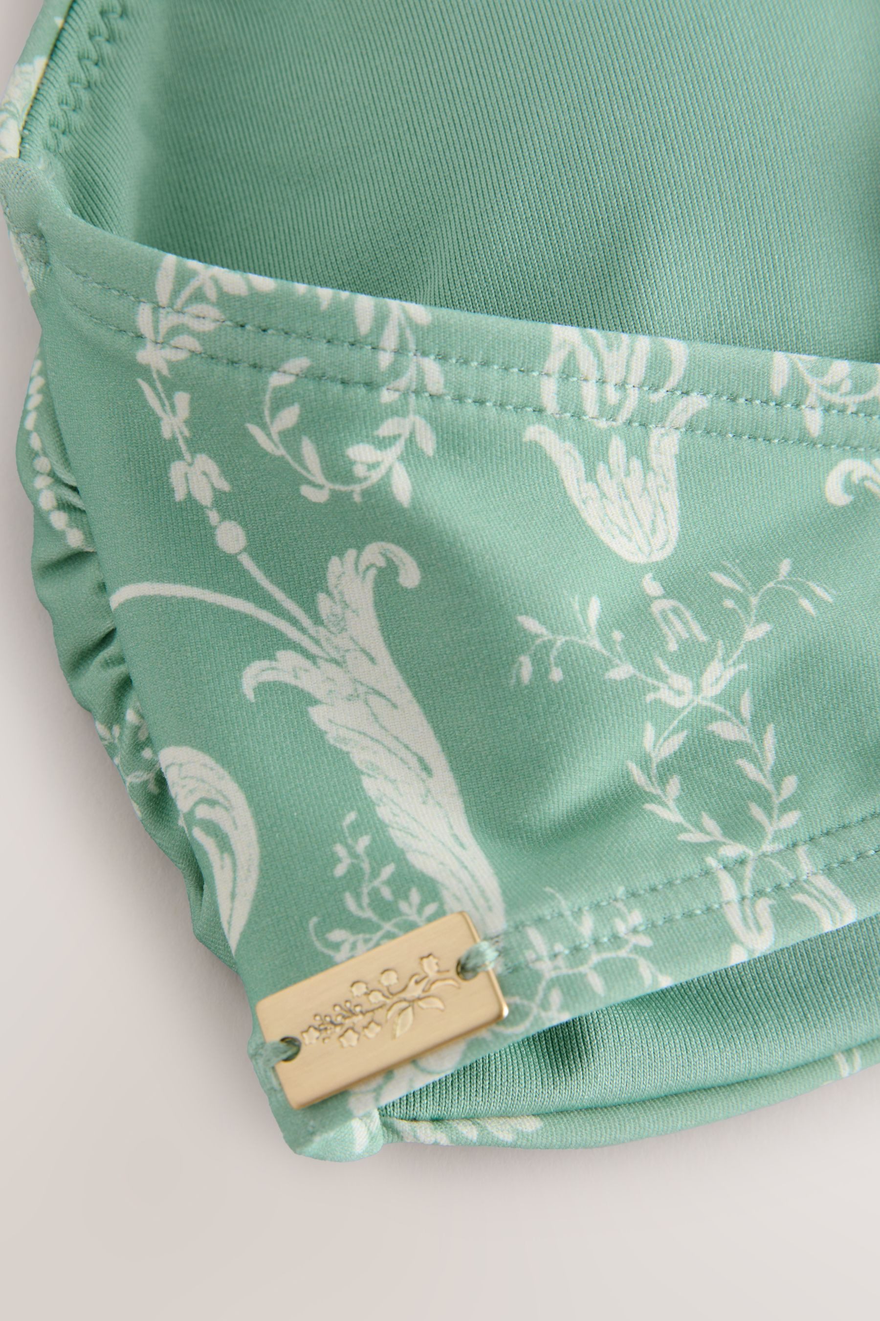 LAURA ASHLEY Bustier-Bikini-Top Laura Ashley Bikinioberteil mit Rüschen (1-St)