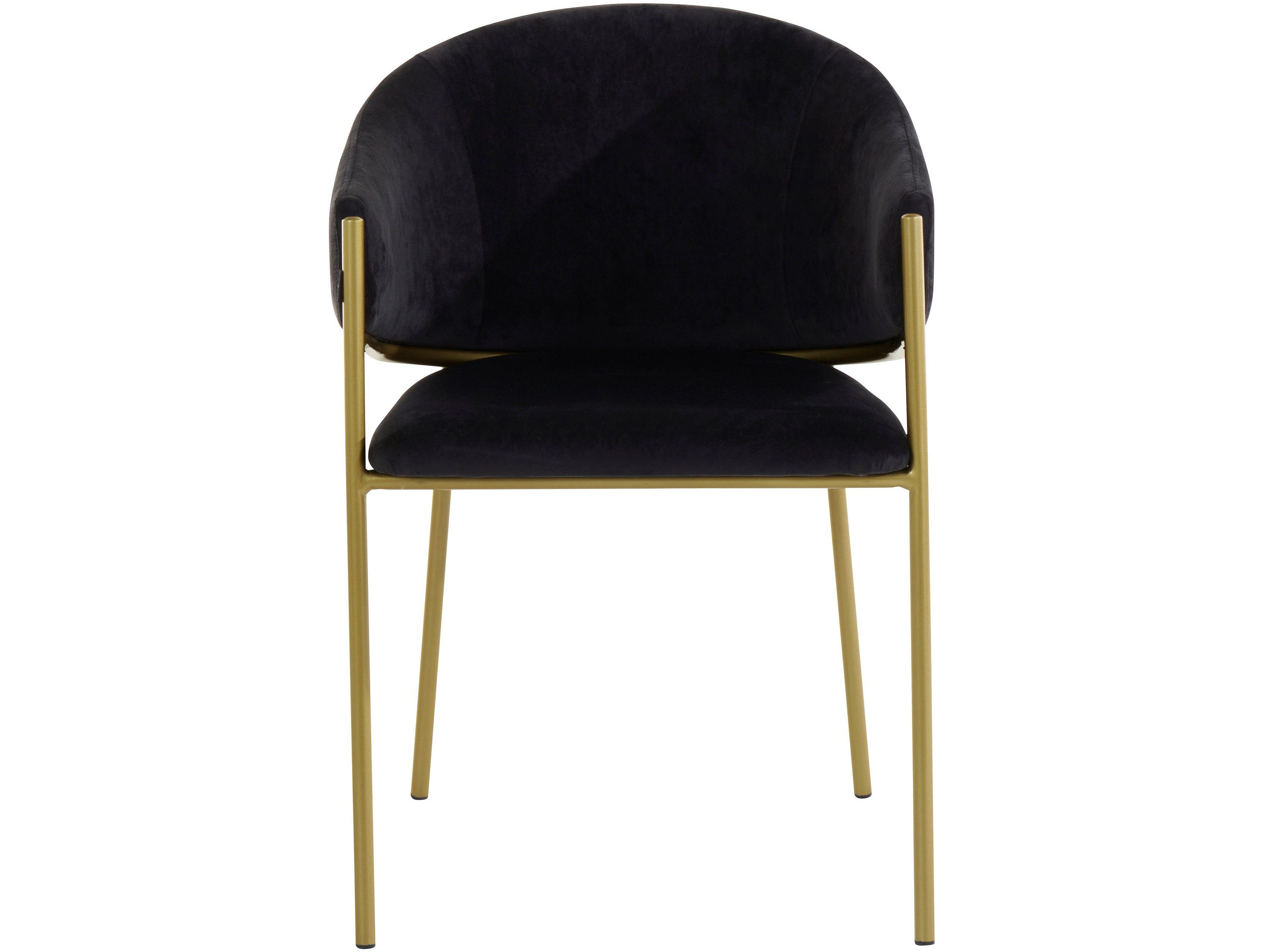 loft24 Esszimmerstuhl Nina (Set, 2 St), Armlehnstuhl, Stuhl, Bezug in Samto günstig online kaufen