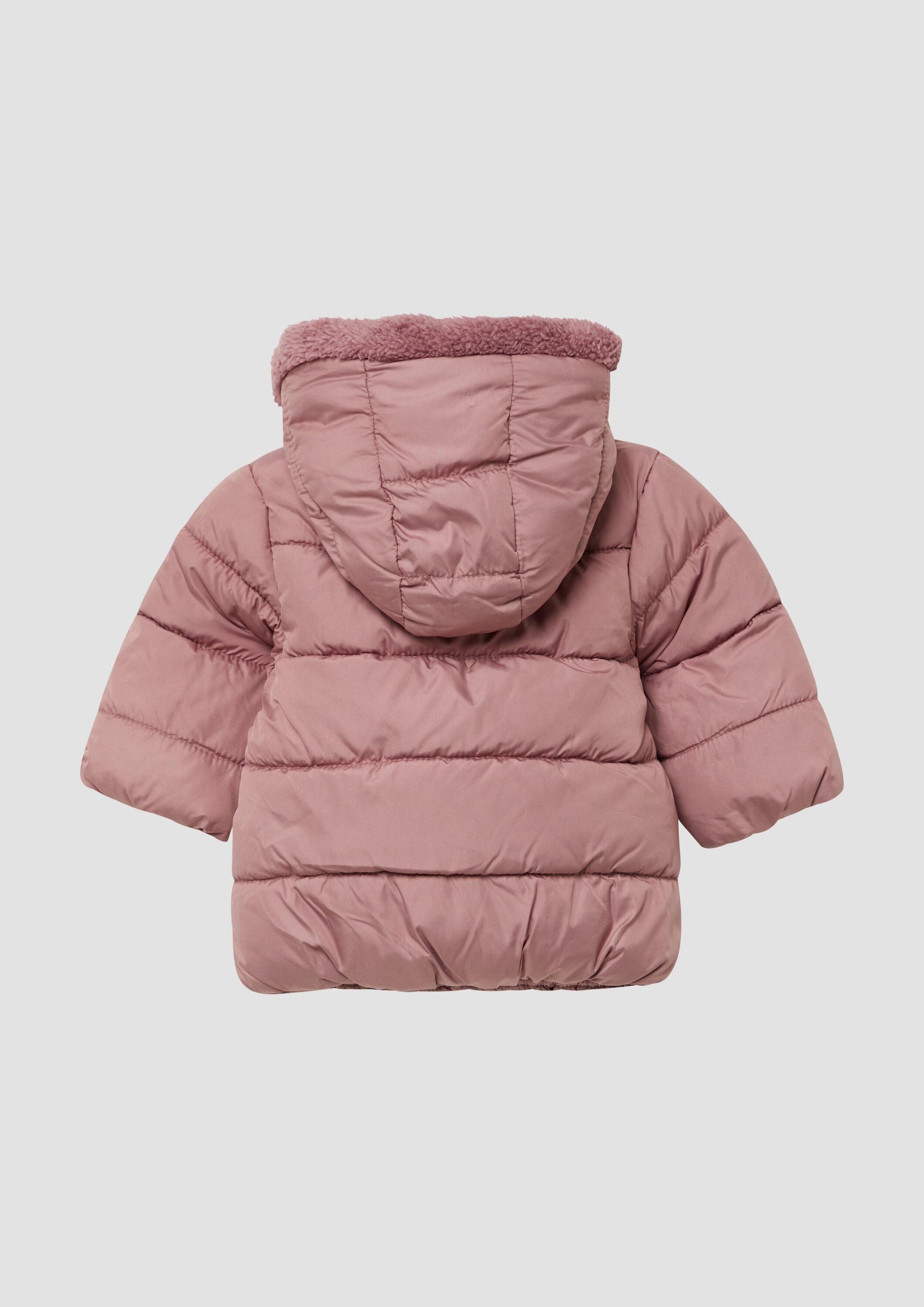 s.Oliver Winterjacke Outdoor-Jacke Unisex Steppjacke mit Teddyplüsch