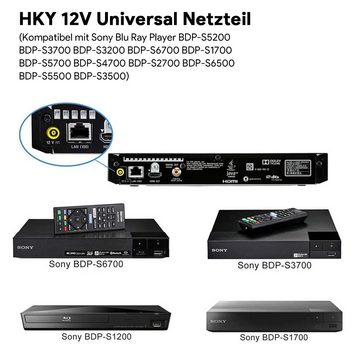 HKY 12V 1,5A AC Adapter für Cn Memory, Fantec, Medion, Toshiba, Intenso Notebook-Netzteil (AVM Fritzbox, WD, Telekom Speedport, Trekstor, Transcend)