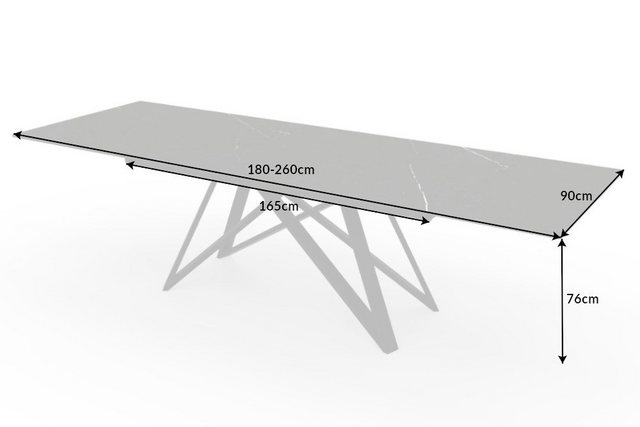 Esstisch »ATLAS 180-220-260cm VARIANTENWAHL«, ausziehbar Esstisch »ATLAS 180-220-260cm VARIANTENWAHL«, ausziehbar