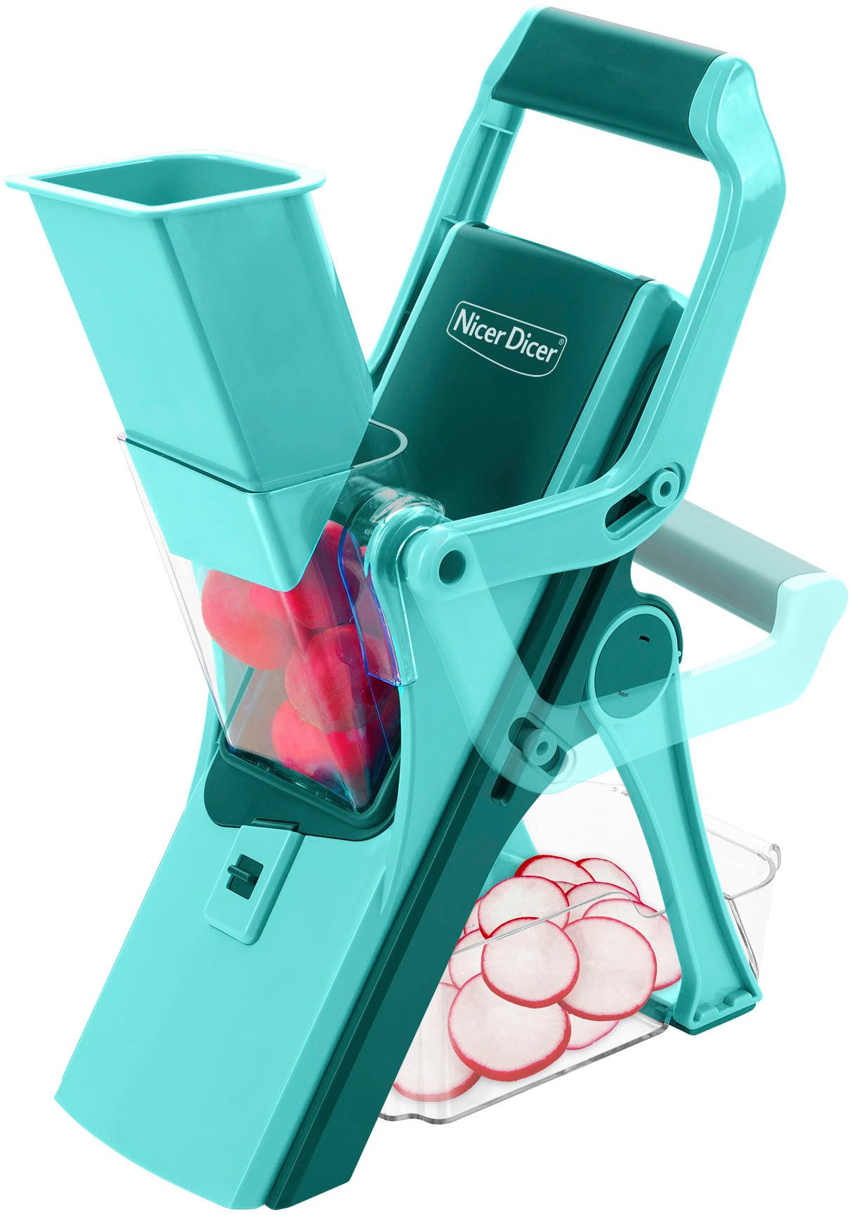 Genius Gemüseschneider Nicer Dicer Mando, Zerkleiner, 10-tlg., sicher und präzise