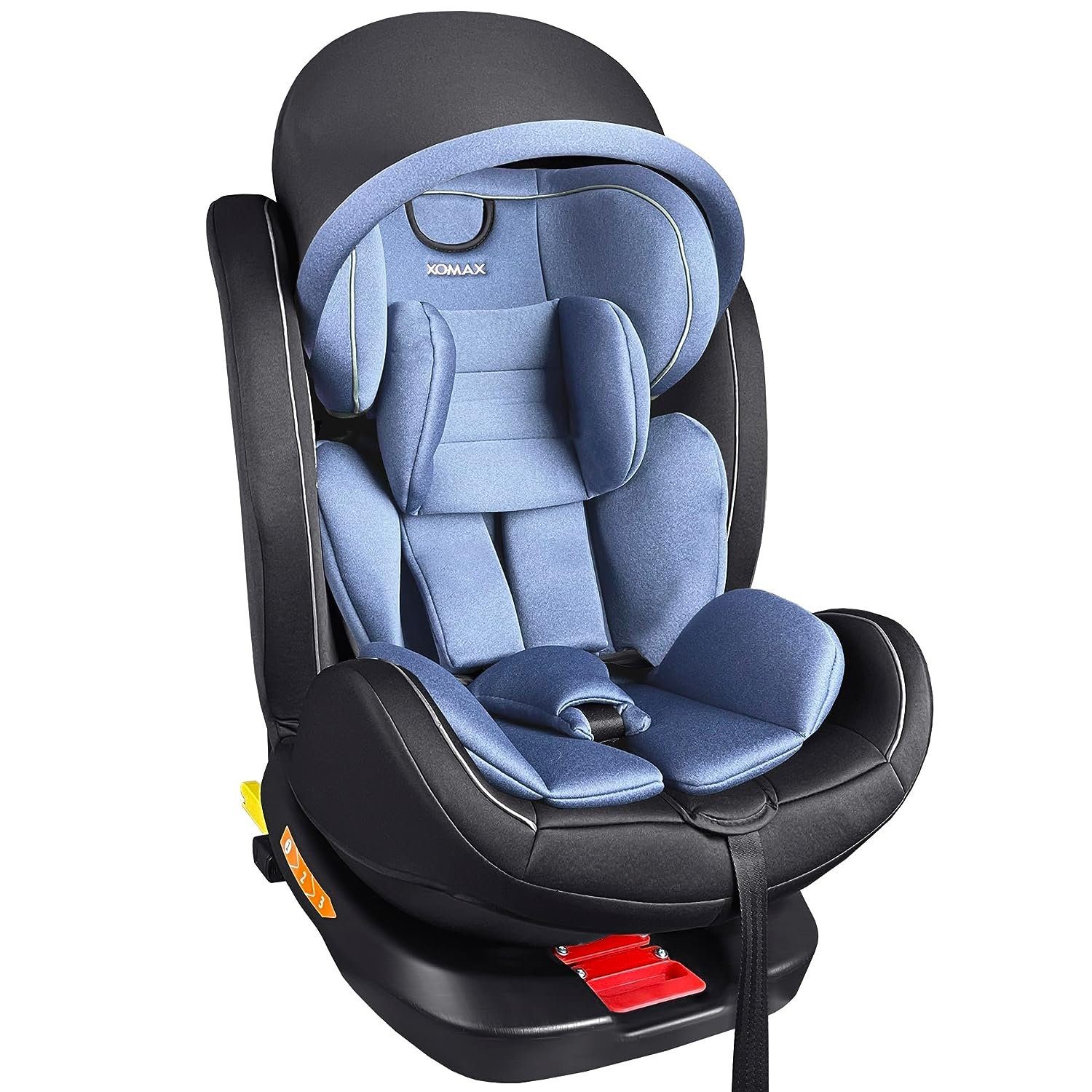 XOMAX Autokindersitz Selena, bis: 12, ab: 11 kg, bis: 36 kg, (Selena), mit 5-Punkt-Gurt, 3-Punkt-Gurt, Isofix Gruppe 0/1/2/3 ECE i-Size 129R