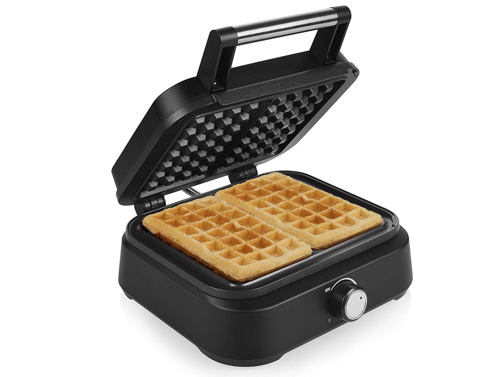 PRINCESS Waffeleisen, 1500 W, für 2 Belgische & Brüsseler Waffeln Doppel Wafflemaker mit Waffelgabel