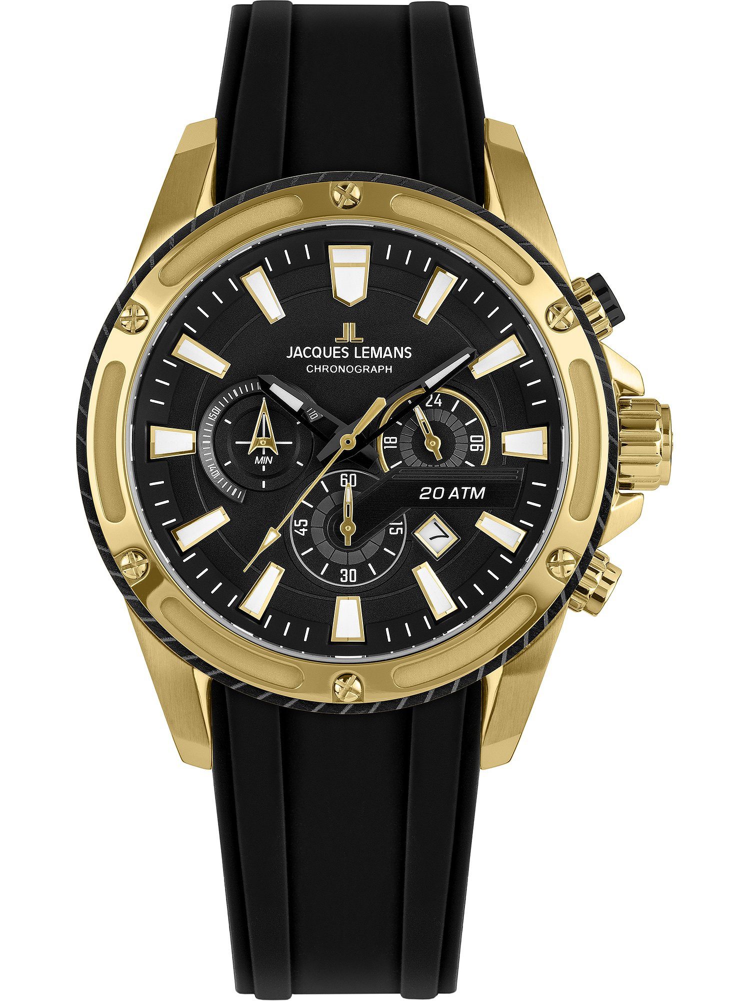 Chronograph Jacques Lemans Herren-Uhren Analog Quarz