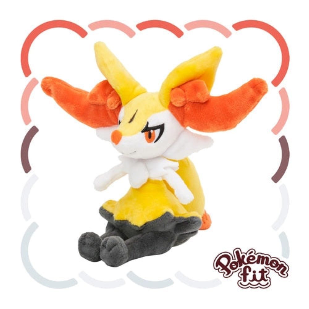 Pokémon Center Plüschfigur Pokemon Rutena Kuscheltier - 19 cm Plüschtier Braixen Original