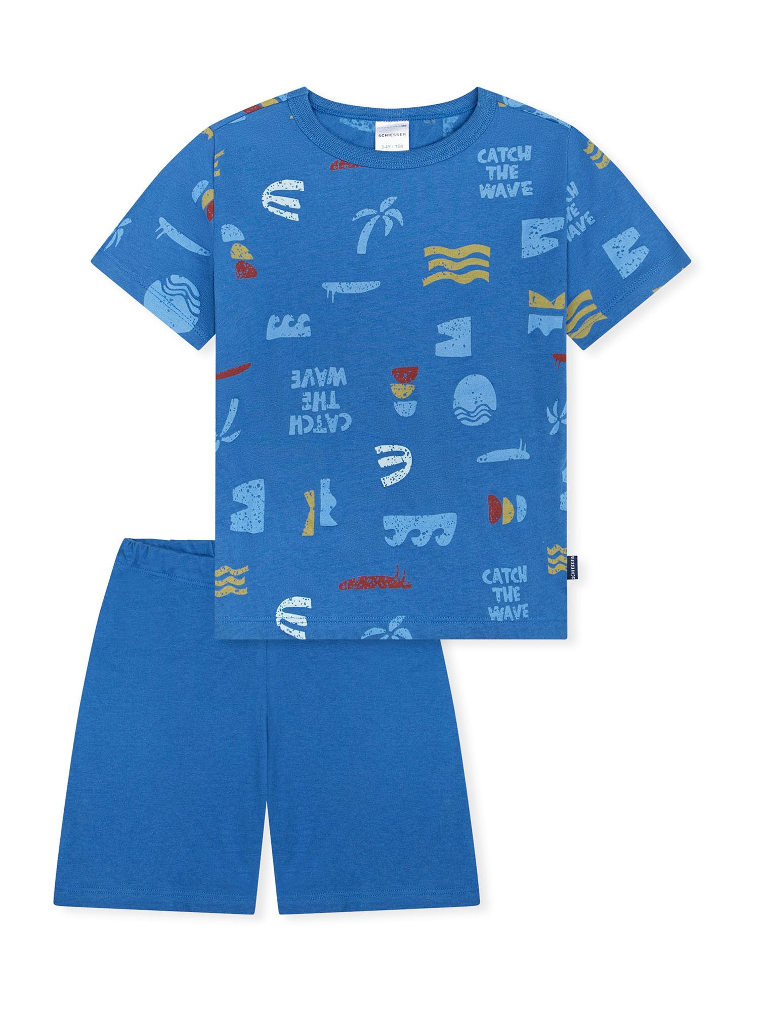 Schiesser Pyjama Nightwear (2 tlg) Schlafanzug, Pyjama Set, Nachtwäsche