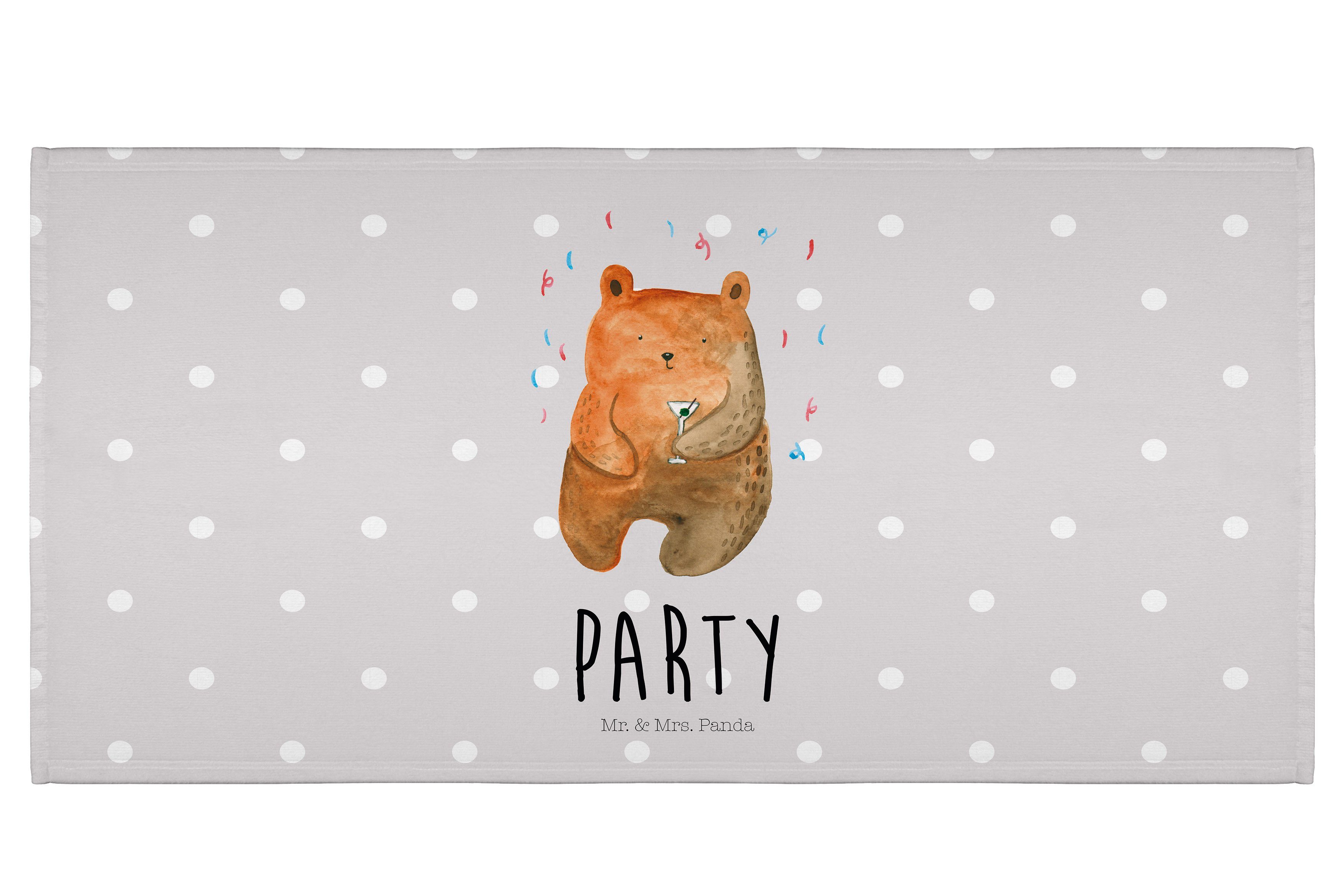 Grau & Geschenk, Pastell Party - Mrs. Handtuch Bär Mr. Panda groß, Gute Feiern, L, Handtücher, - (1-St)