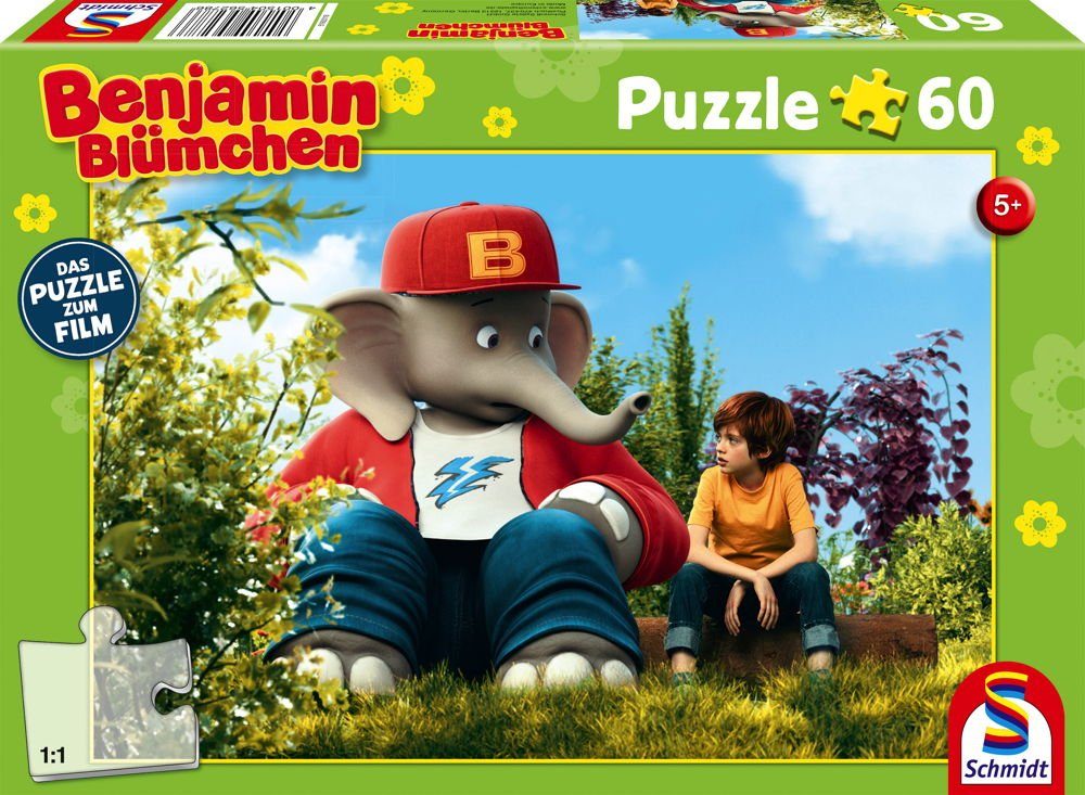 Schmidt Spiele Puzzle »60 Teile Schmidt Spiele Kinder Puzzle Benjamin  Blümchen und Otto 56278«, 60 Puzzleteile