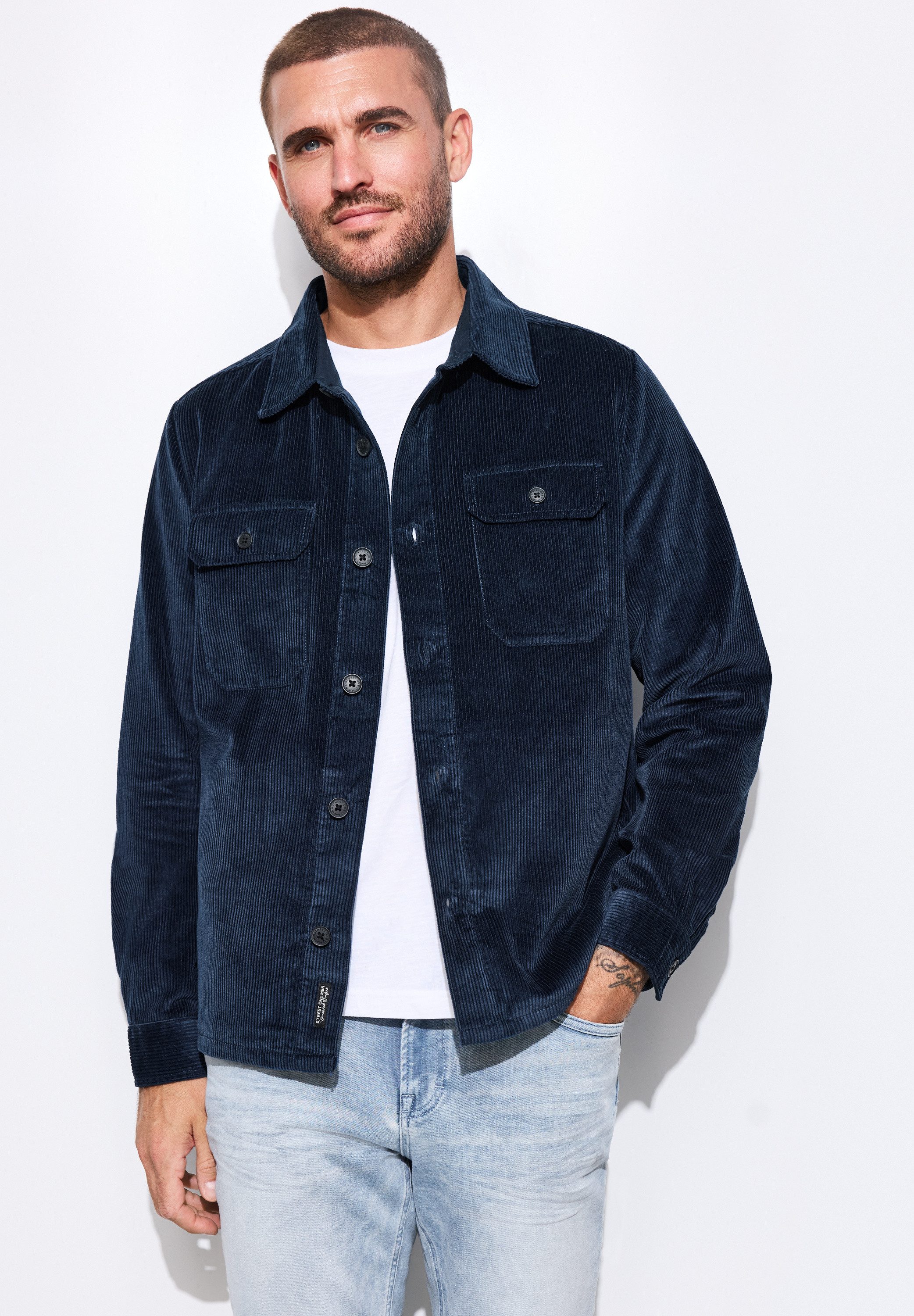 STREET ONE MEN Sakko in Cord-Optik