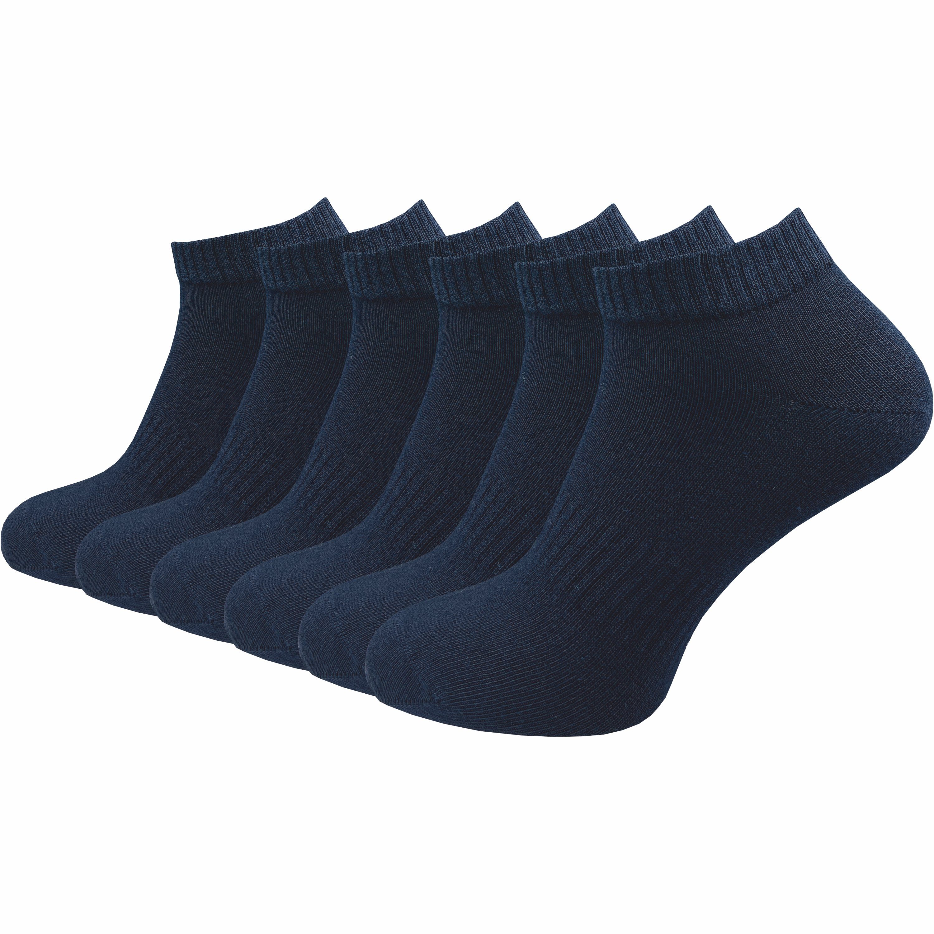 GAWILO Kurzsocken für Damen und Herren - Quartersocken aus Baumwolle (6 Paar) Kein Rutschen dank Rippbund - Etwas länger als Sneaker Socken