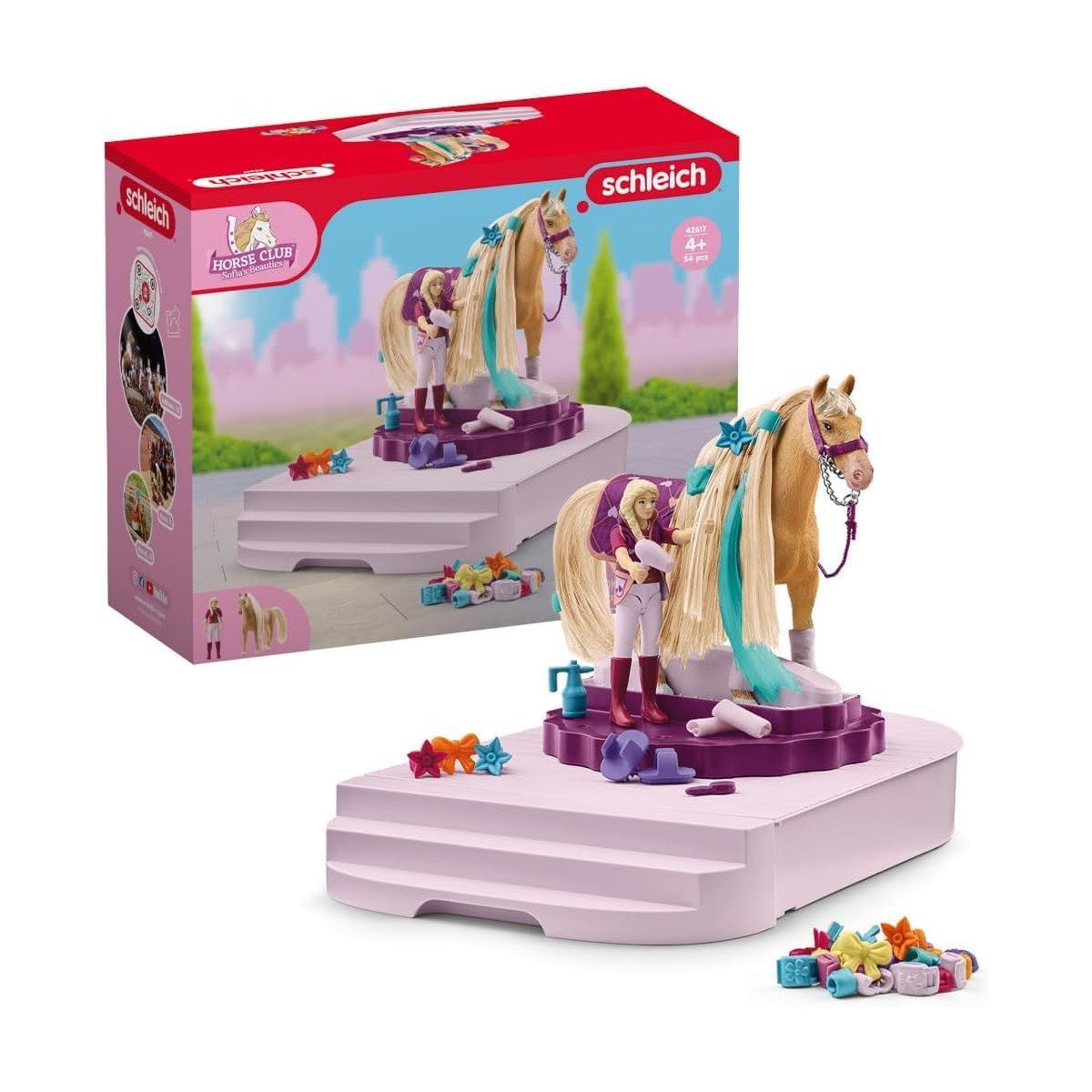 Schleich® Spielfigur Pferde Styling Station Horse Club Sofia's Beauties, 54 Teile