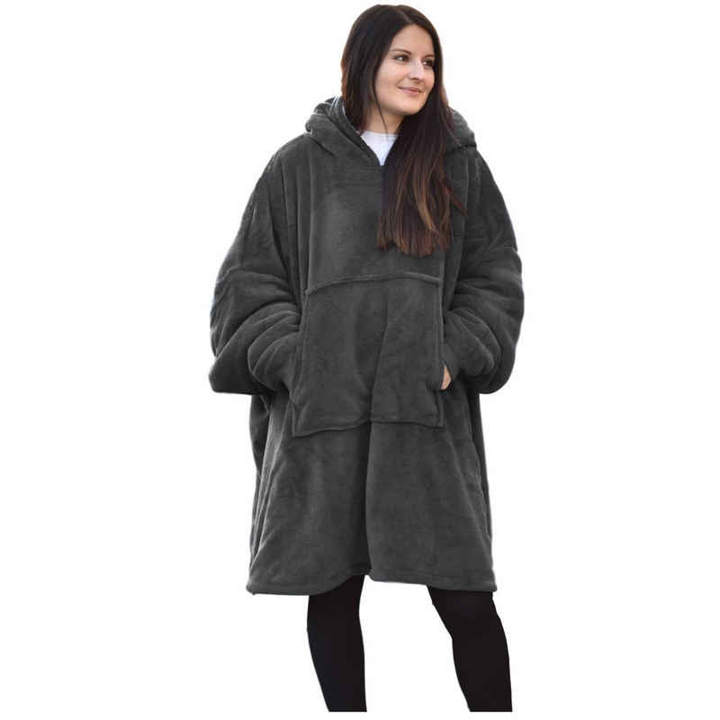 HOMELEVEL Bademantel Kuscheliger Flanell-Bademantel - 3XL Übergröße - Für Damen & Herren, Polyester