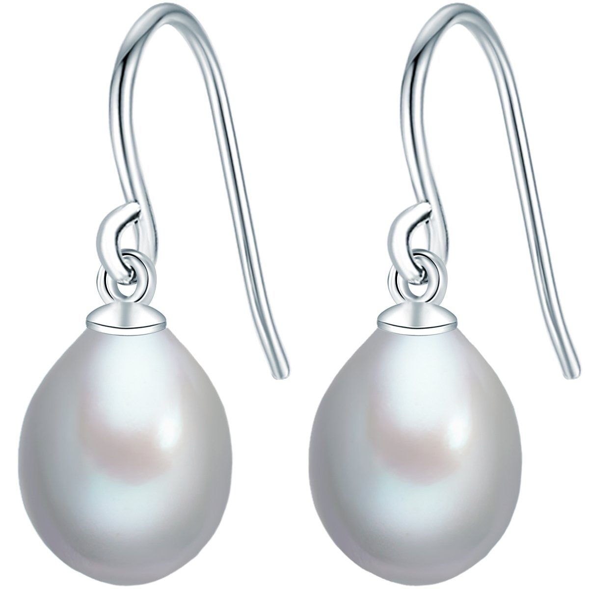 Perlenohrringe silber