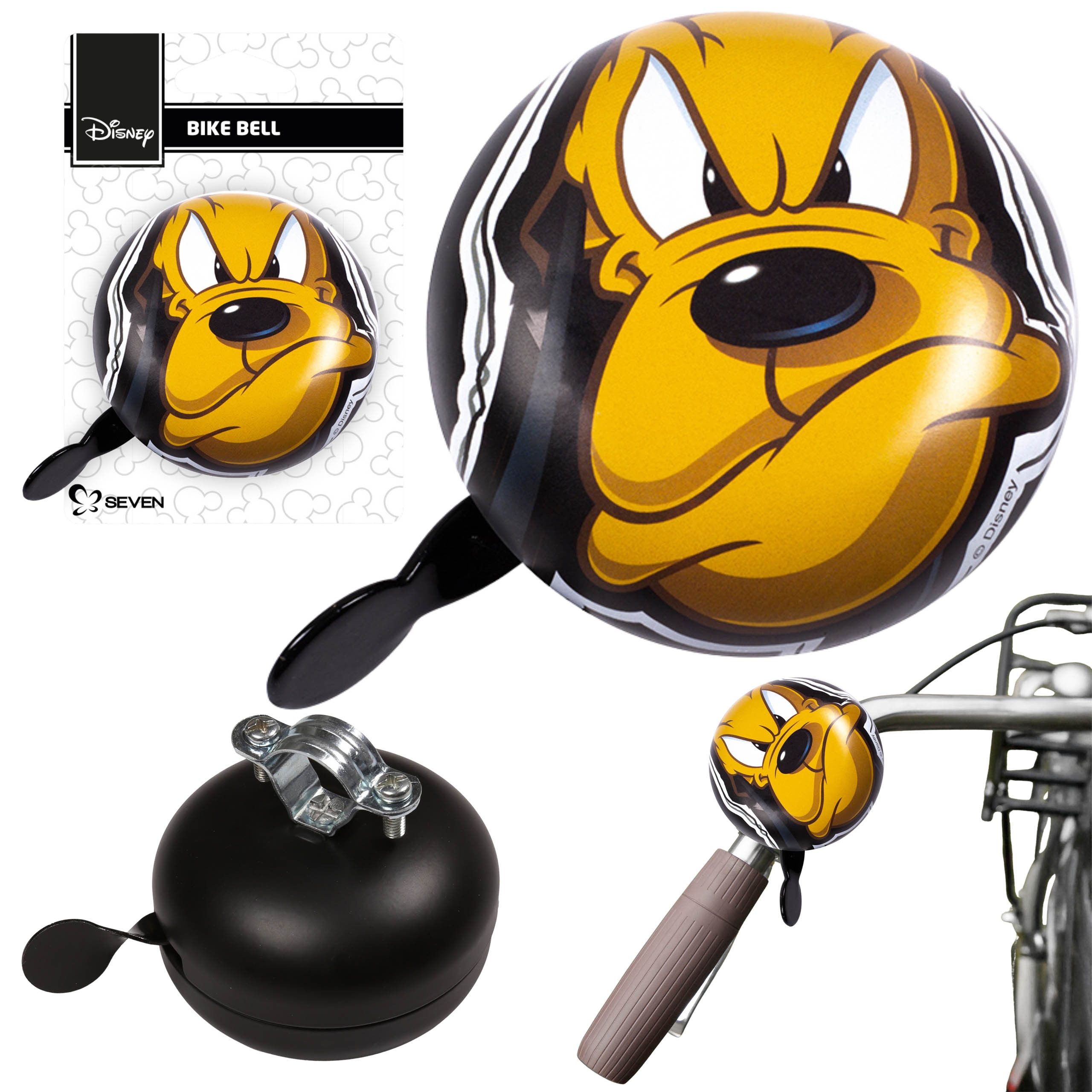 Fahrradklingel DISNEY PLUTO Metall-Fahrradklingel für den Lenker, RETRO XL