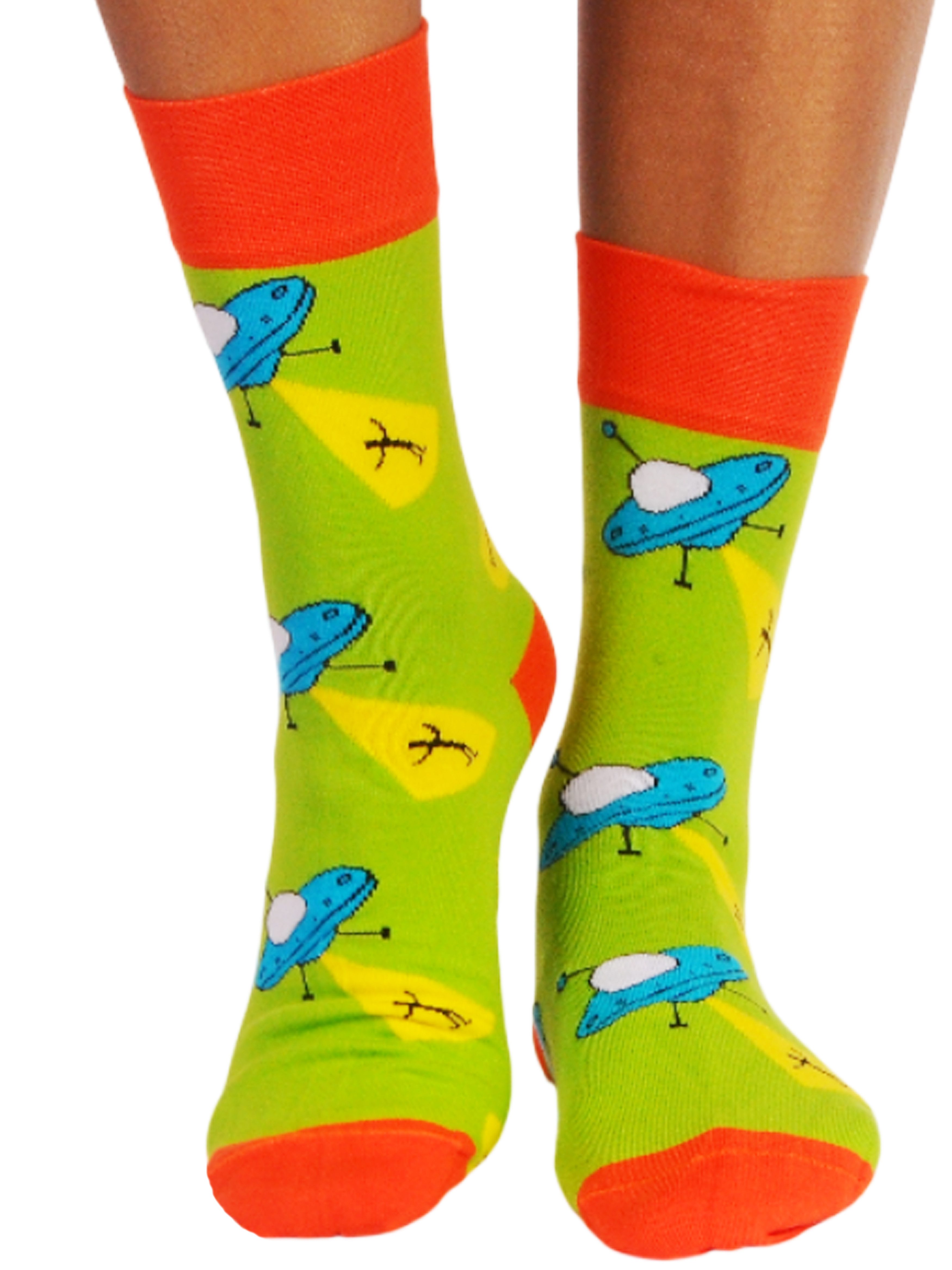 Socken Socken bunte socks Strümpfe in grün gemustert