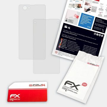 atFoliX Schutzfolie Panzerglasfolie für Sony Xperia Z1 Compact, Ultradünn und superhart