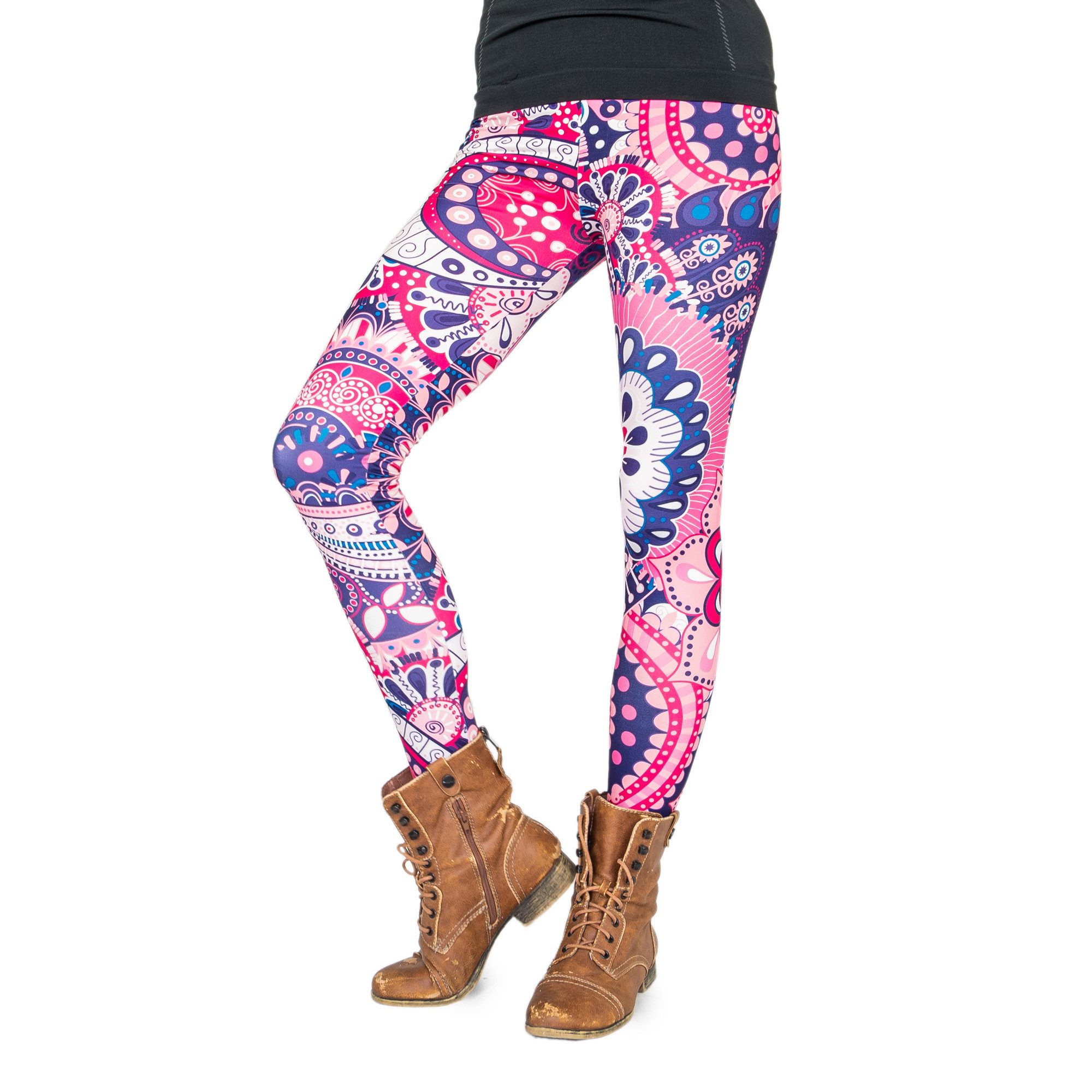 Leggings Blumen-Leggings (Einheitsgröße) - Design Russische Blumen