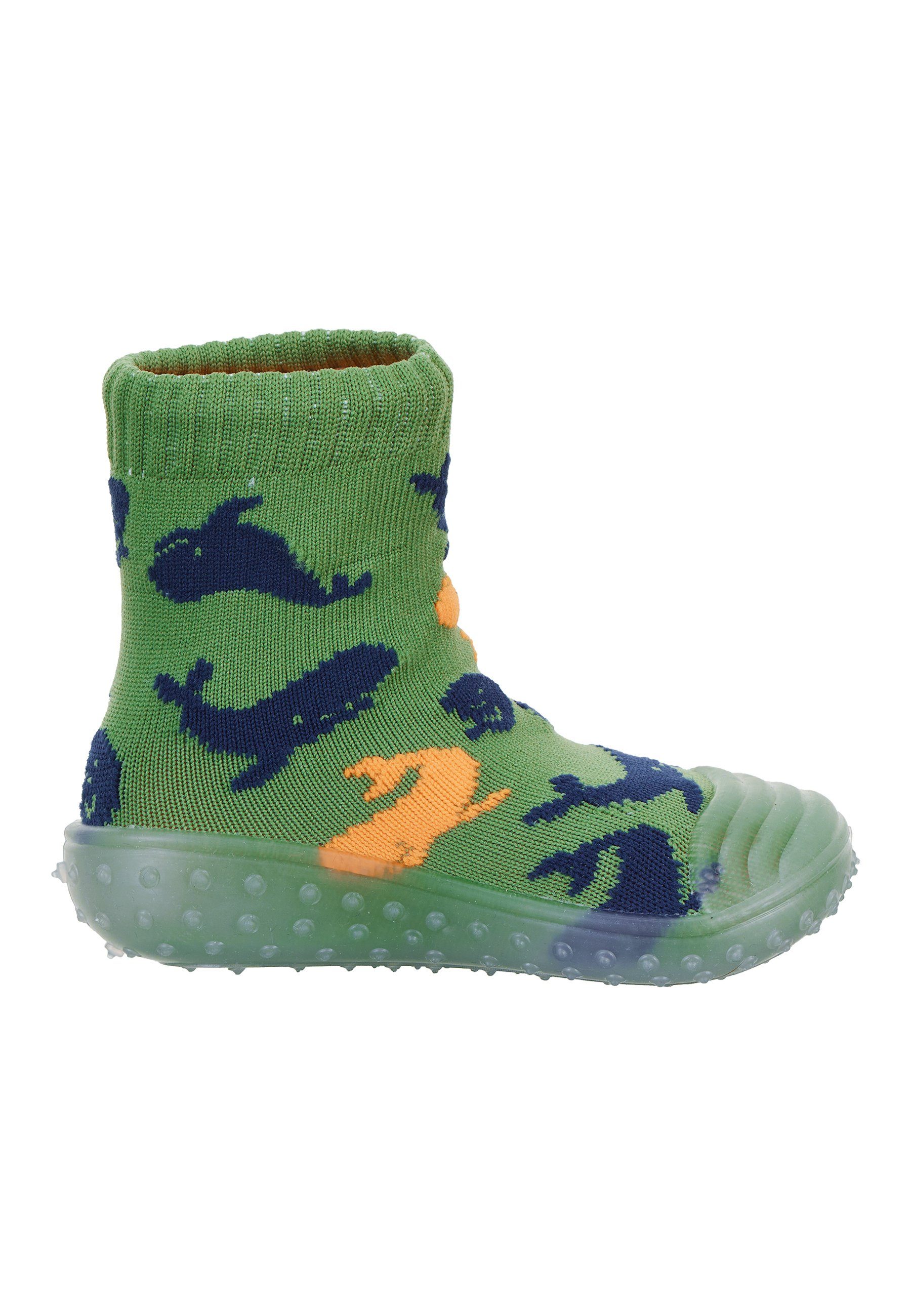 Socken Wale - Socks mit Adventure grün- - Kinder Motiv mit - Adventure Sterntaler® Wal Adventure-Socks Basicsocken transparenter Abenteuersocken, Sockenschuhe schnelltrocknend Adventure-Socks Gummisohle