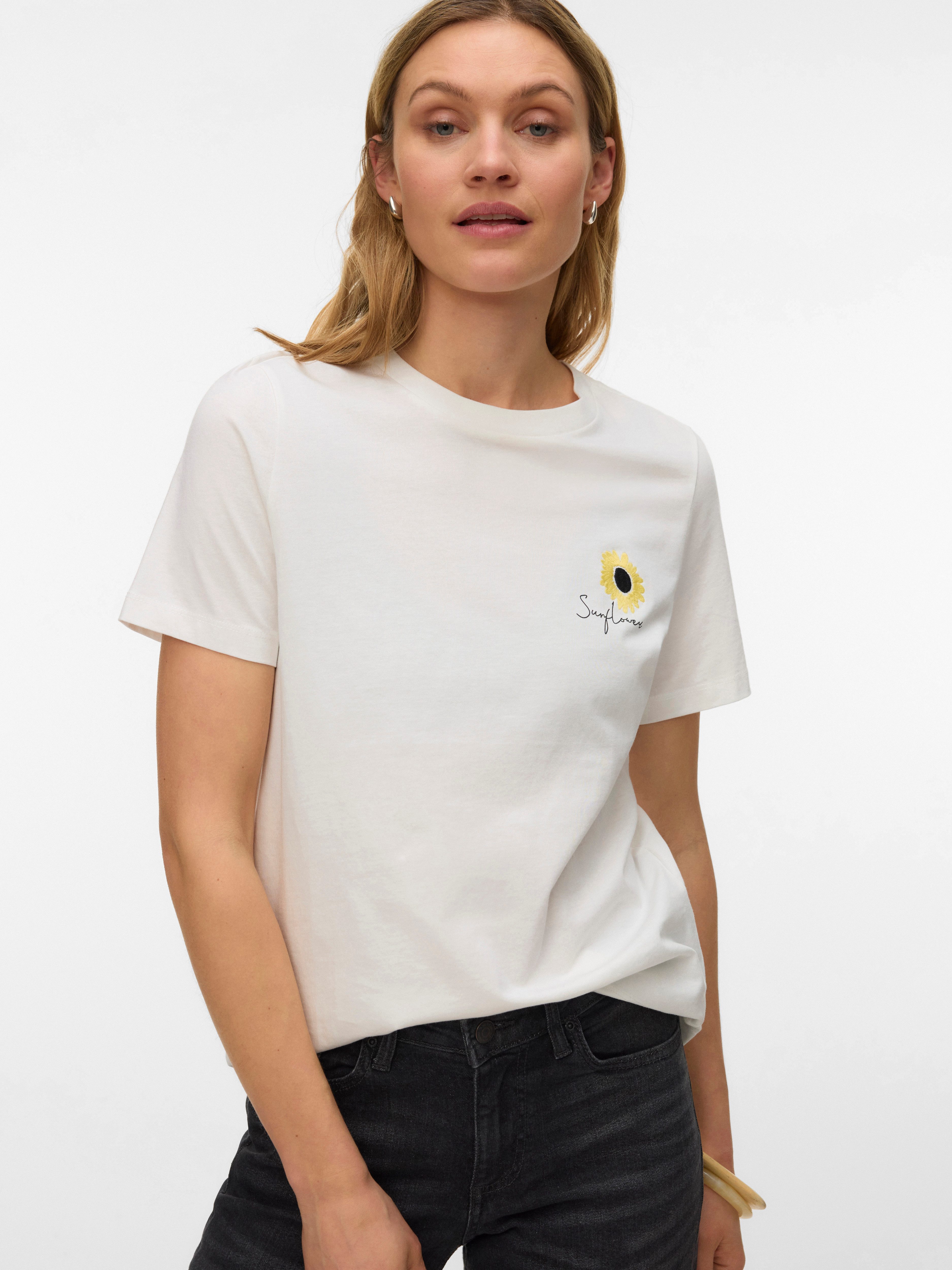 Kurzarmshirt VMULLA PAULINA SS TOP BOX JRS