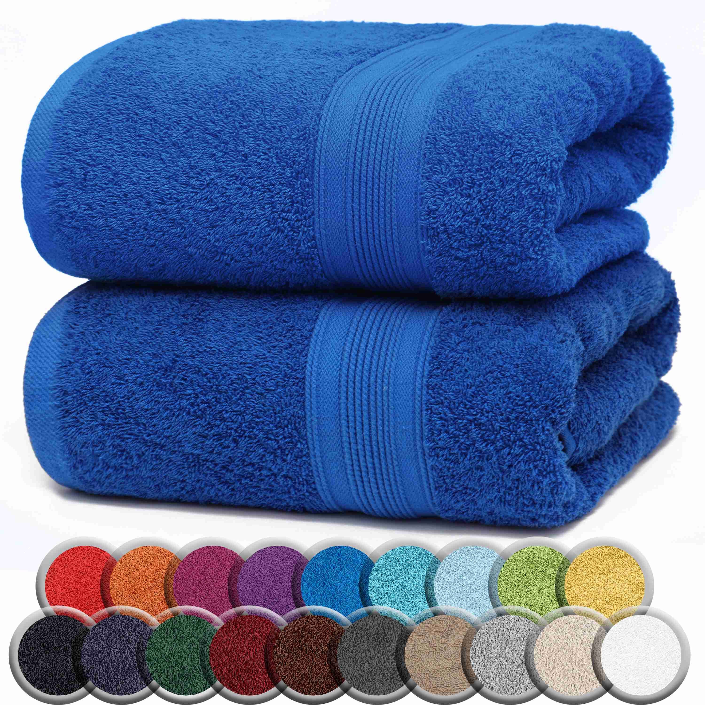 NatureMark Badetuch 2er-Set Frottier Badetücher 100x150cm, günstig online kaufen