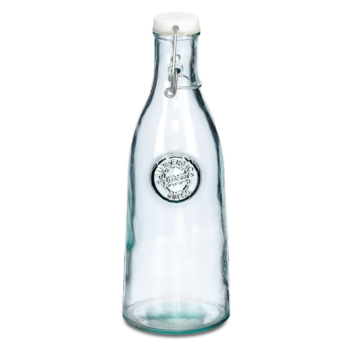 Zeller Present Wäschekorb Glasflasche ml 990 "Recycled" m. Bügelverschluss